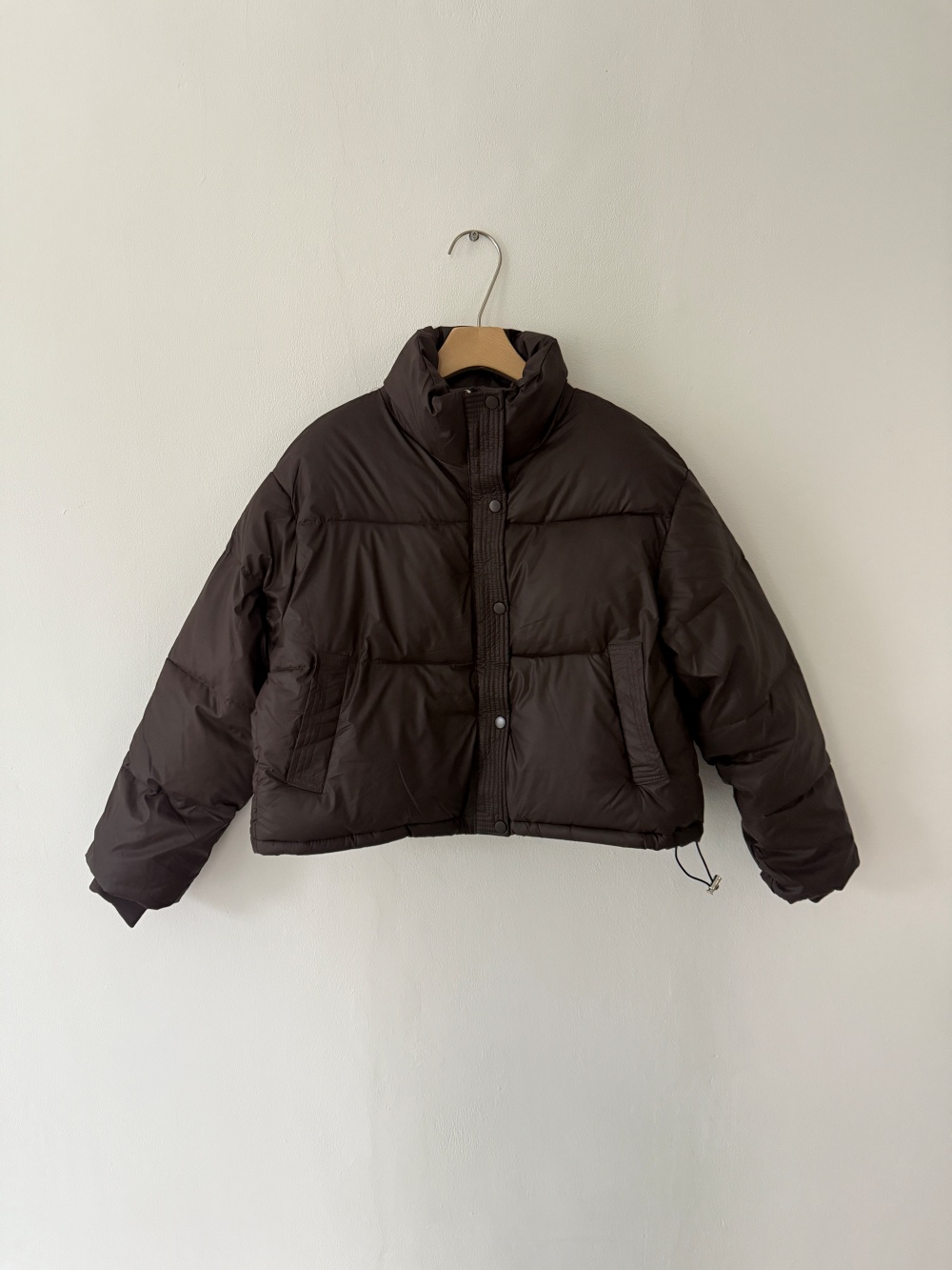 中綿ジップアップハイネックスナップボタンカラーダウンジャケット | 詳細画像21