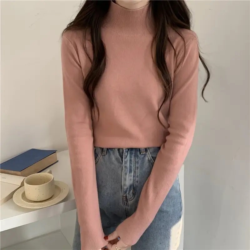 ハーフネックベーシックニット | 詳細画像3