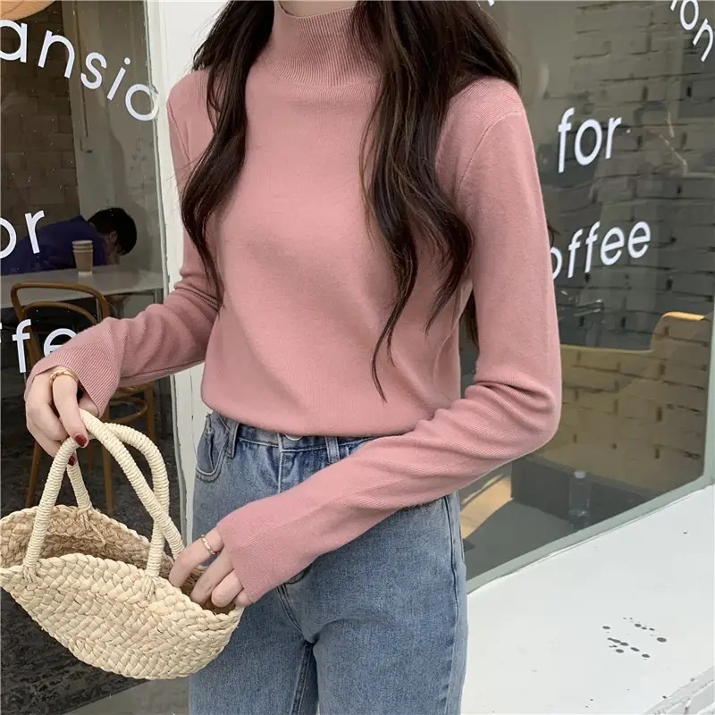 ハーフネックベーシックニット | 詳細画像4