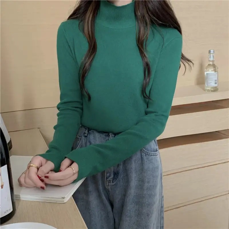 ハーフネックベーシックニット | 詳細画像14