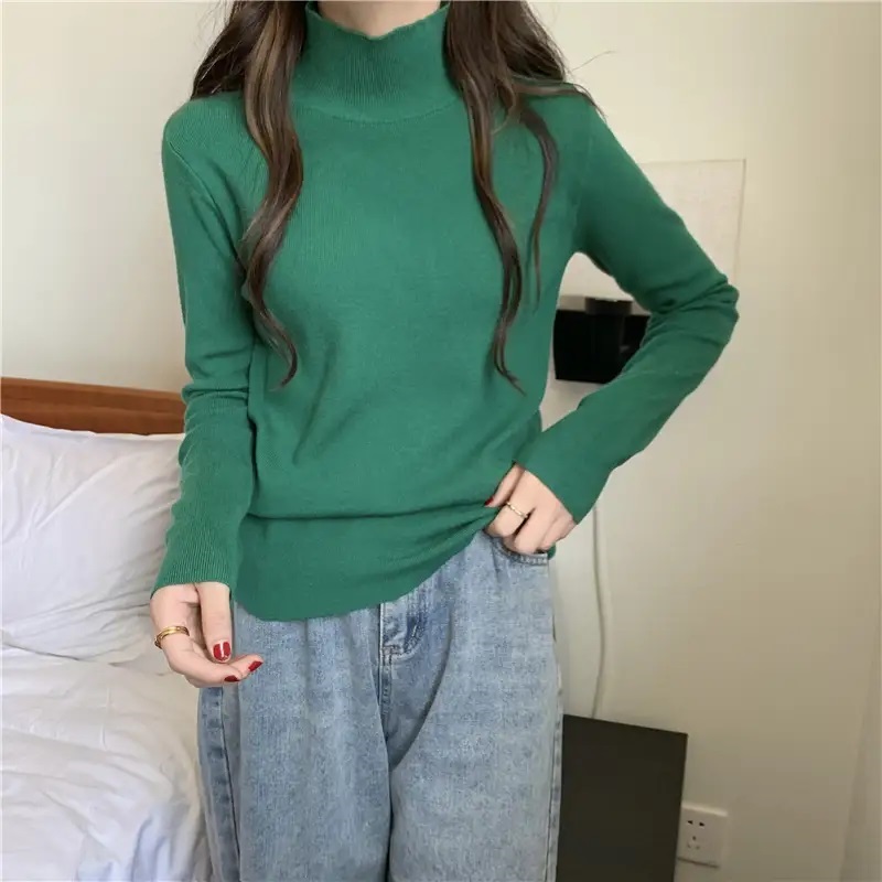 ハーフネックベーシックニット | 詳細画像15