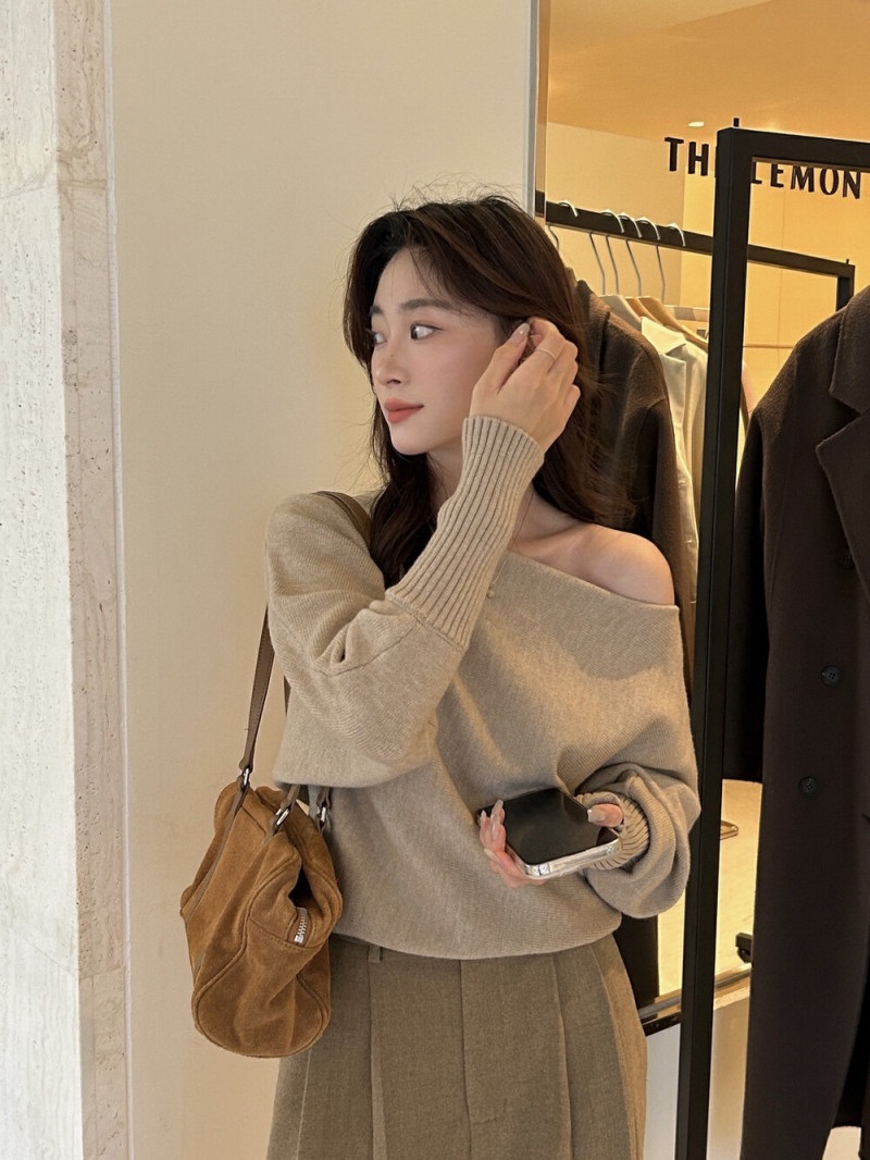 オフショルダールーズニット | 詳細画像5