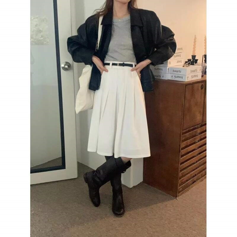 レザー調ジップアップカラーラグランジャンパー | 詳細画像13