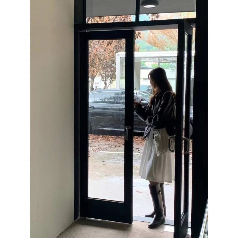 レザー調ジップアップカラーラグランジャンパー | 詳細画像14