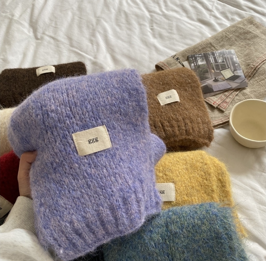 ニットラベルカラーマフラー | 詳細画像4