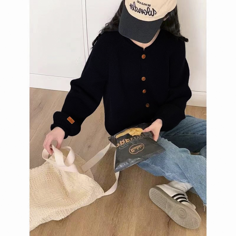 ラウンドネックパッチバルーンカーディガン | 詳細画像4