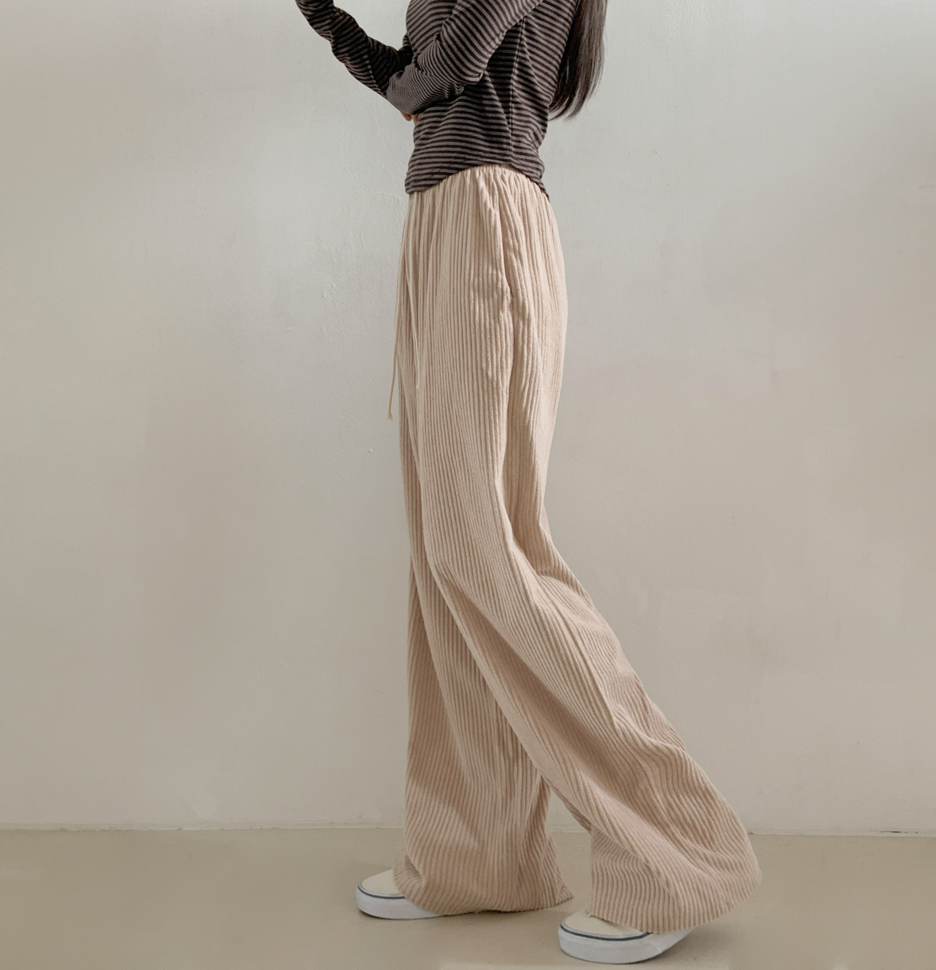 コーデュロイウエストゴムワイドカラーパンツ | 詳細画像23