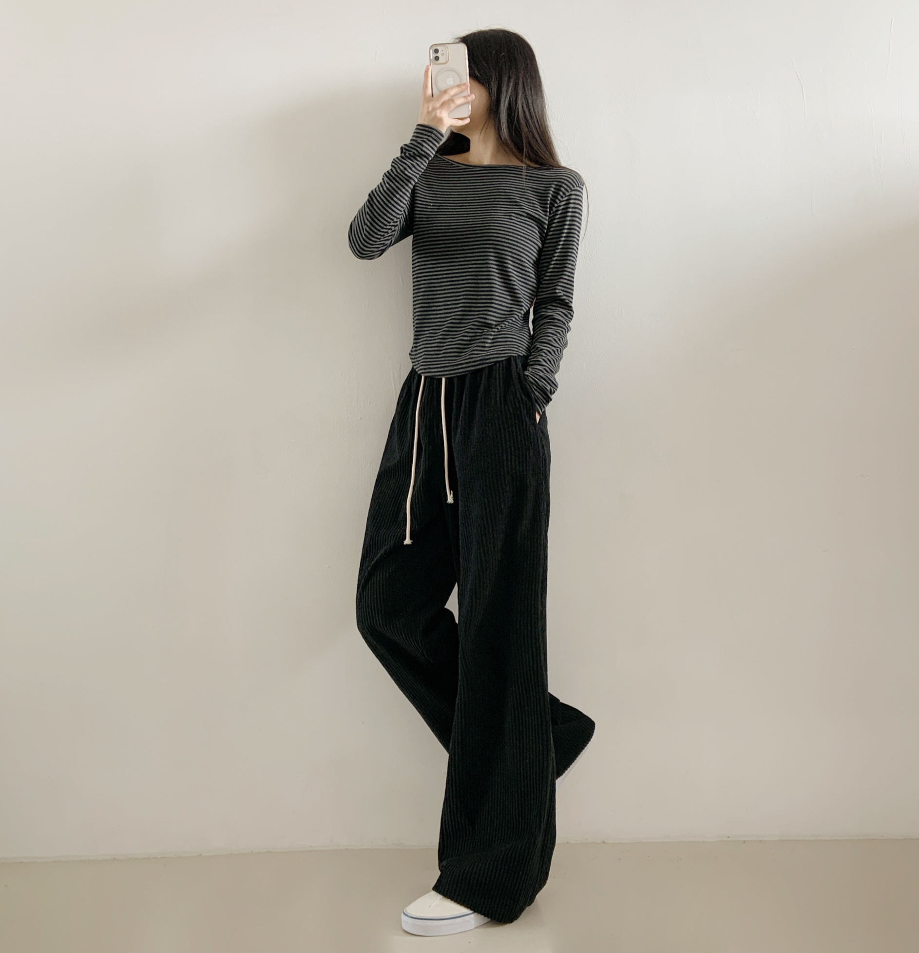 コーデュロイウエストゴムワイドカラーパンツ | 詳細画像15