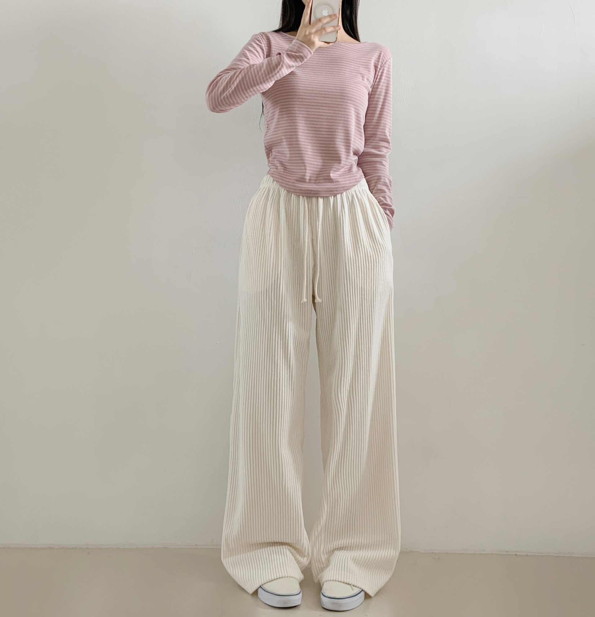 コーデュロイウエストゴムワイドカラーパンツ | 詳細画像8