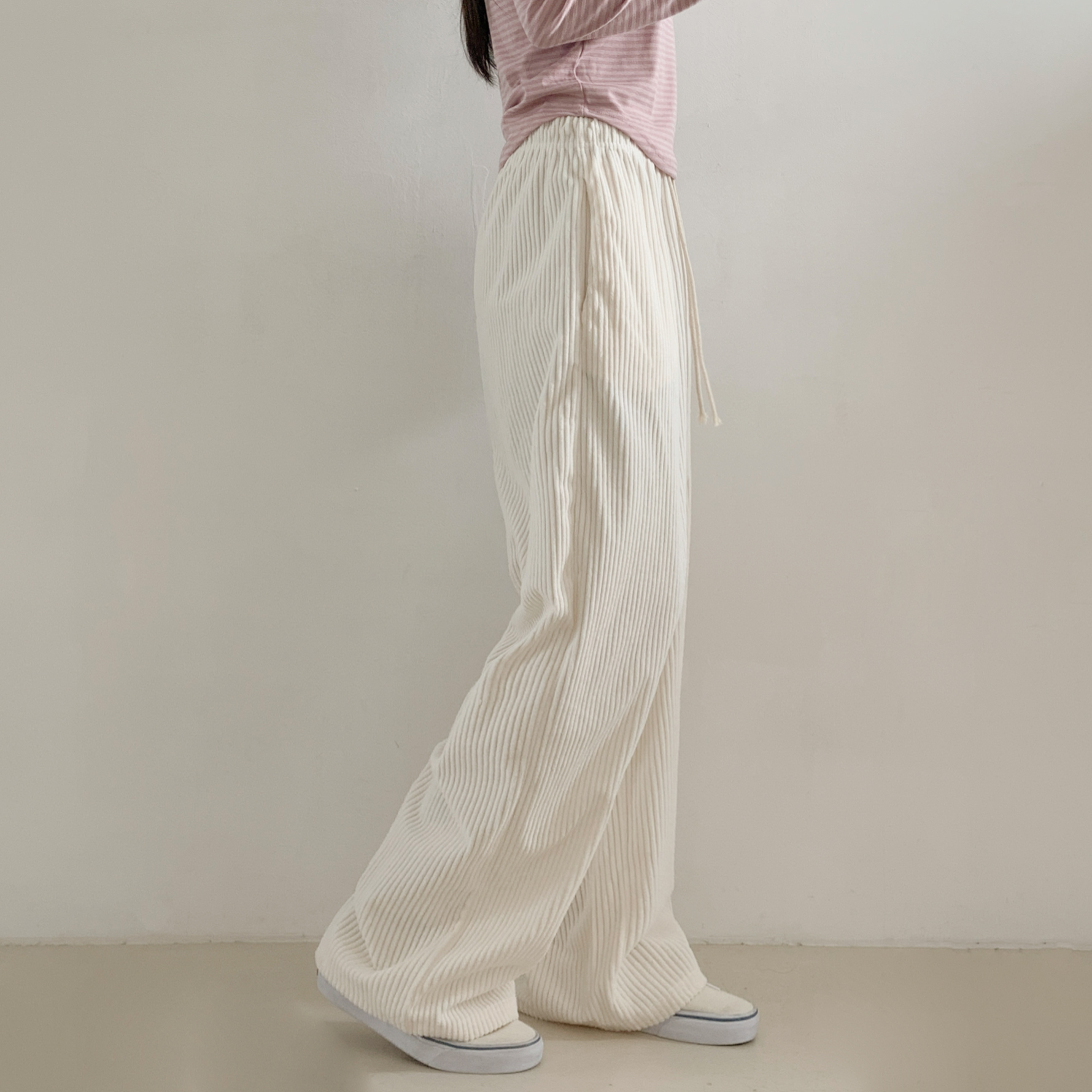 コーデュロイウエストゴムワイドカラーパンツ | 詳細画像11
