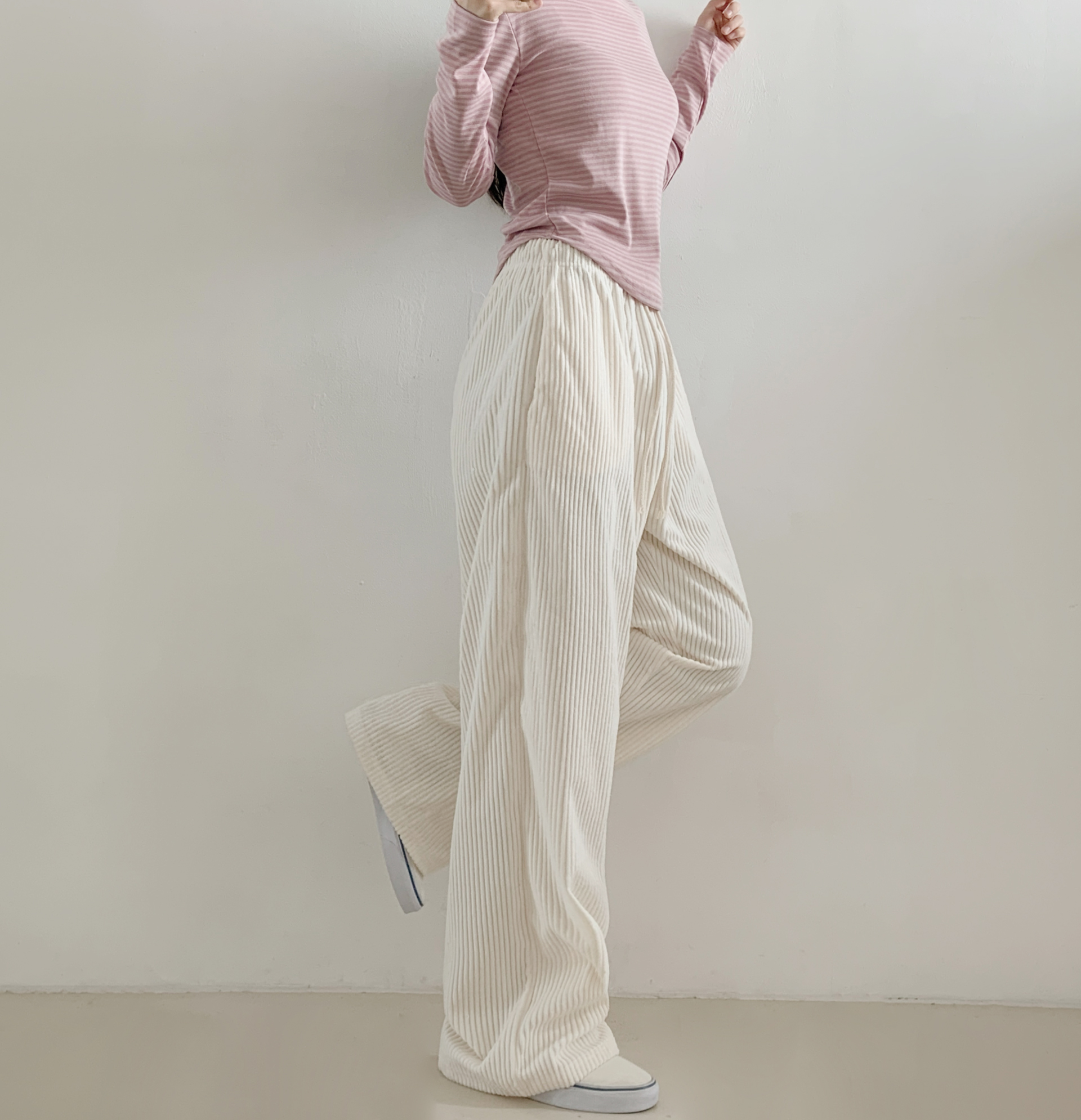 コーデュロイウエストゴムワイドカラーパンツ | 詳細画像12