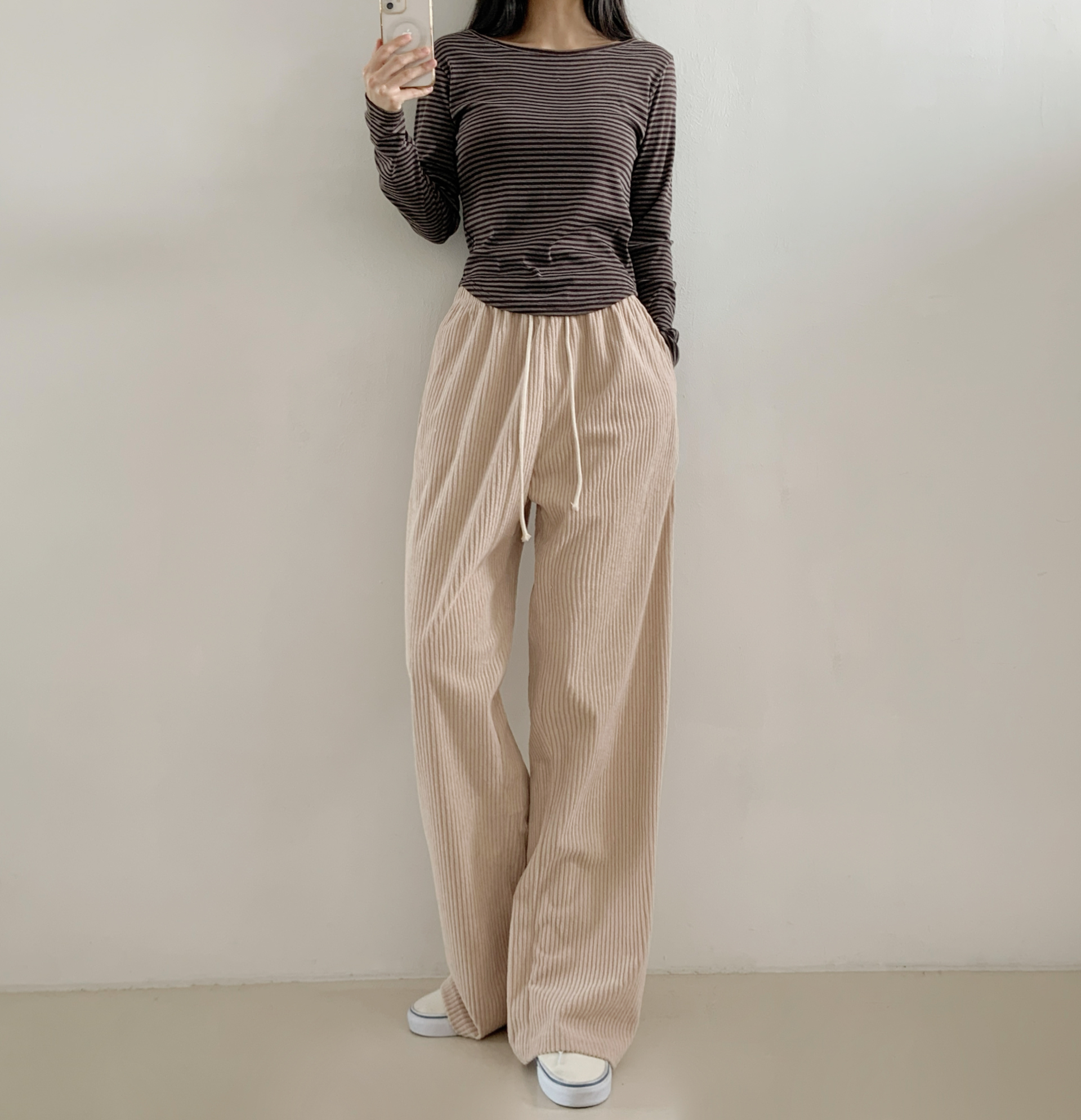 コーデュロイウエストゴムワイドカラーパンツ | 詳細画像18