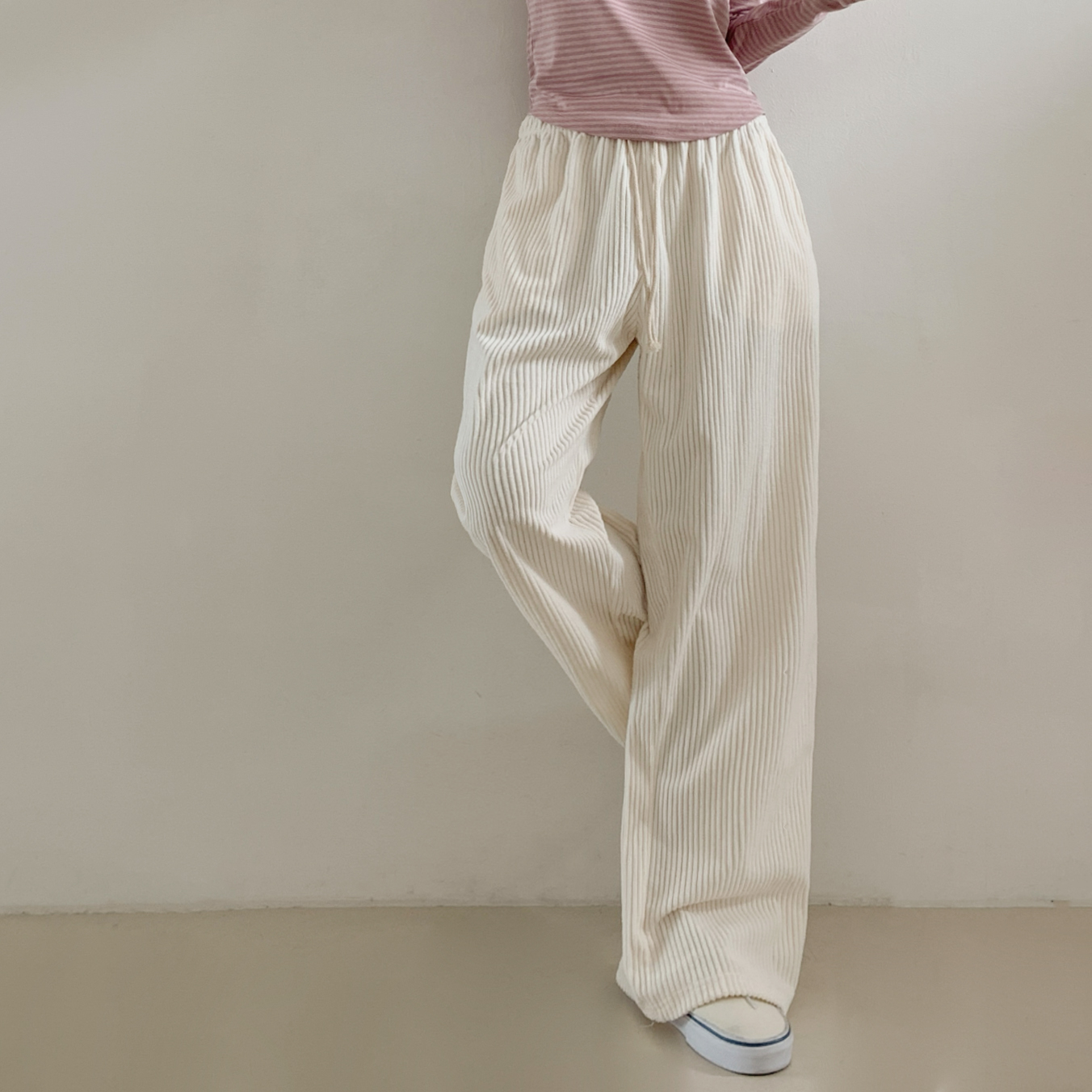 コーデュロイウエストゴムワイドカラーパンツ | 詳細画像9
