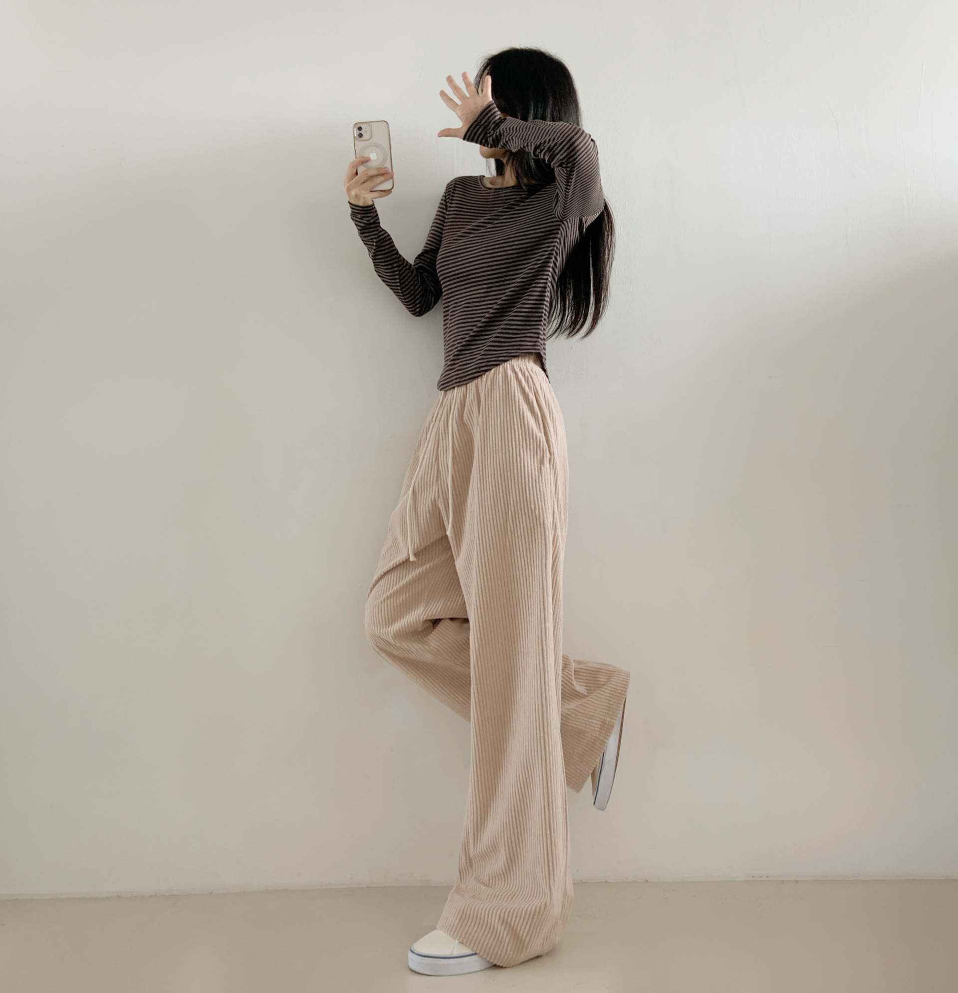 コーデュロイウエストゴムワイドカラーパンツ | 詳細画像20