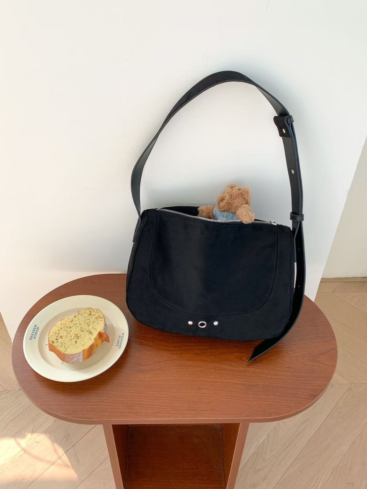 スエード調バックルカラートートバッグ | 詳細画像11