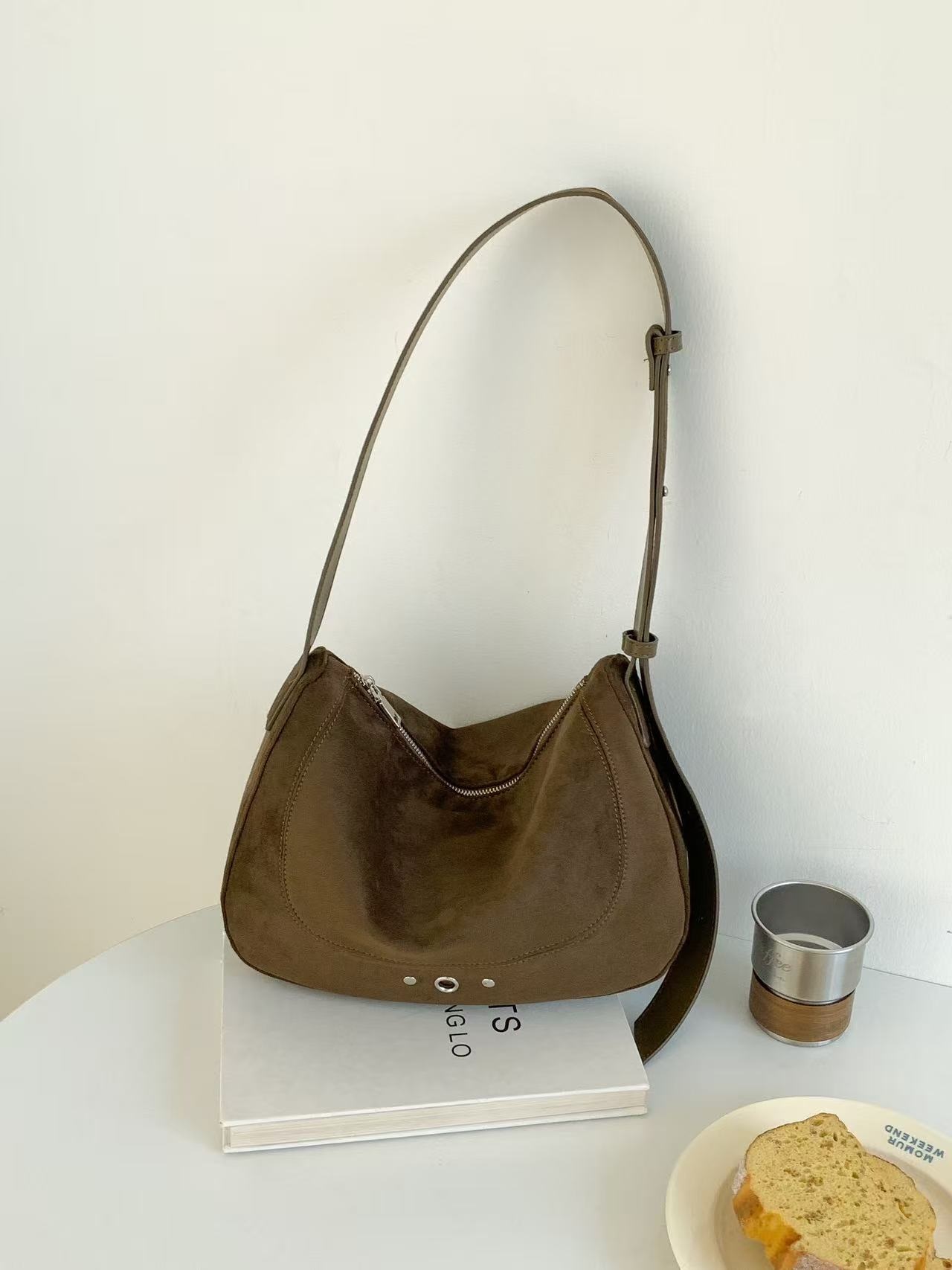 スエード調バックルカラートートバッグ | 詳細画像12