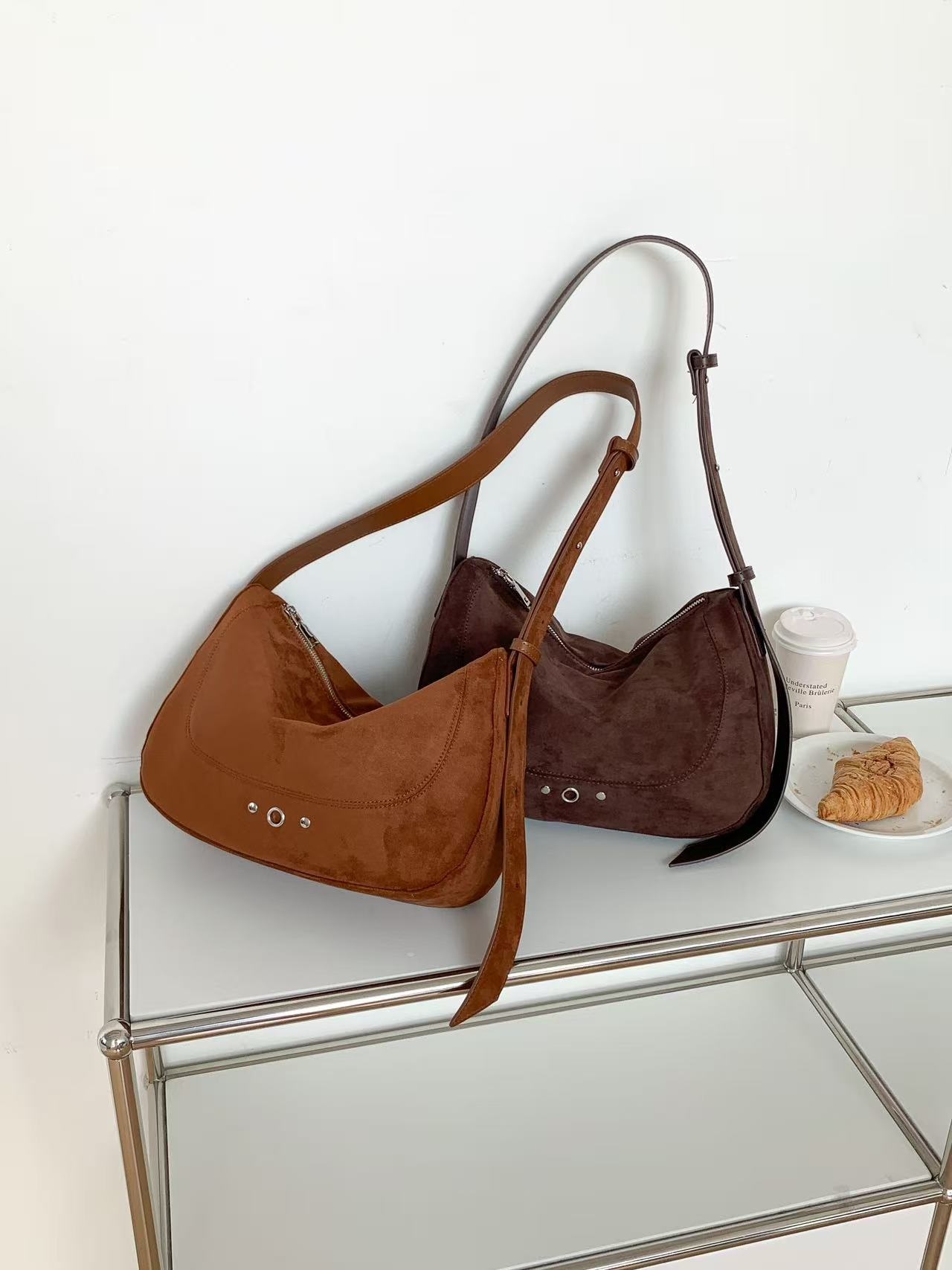 スエード調バックルカラートートバッグ | 詳細画像13