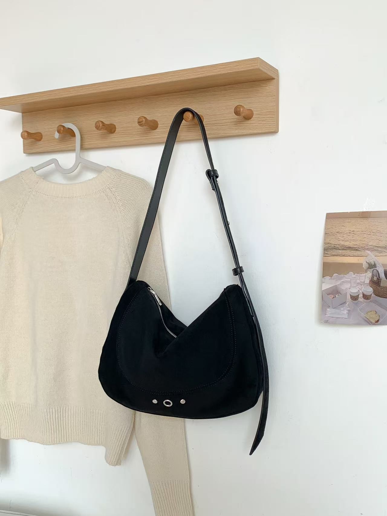 スエード調バックルカラートートバッグ | 詳細画像14