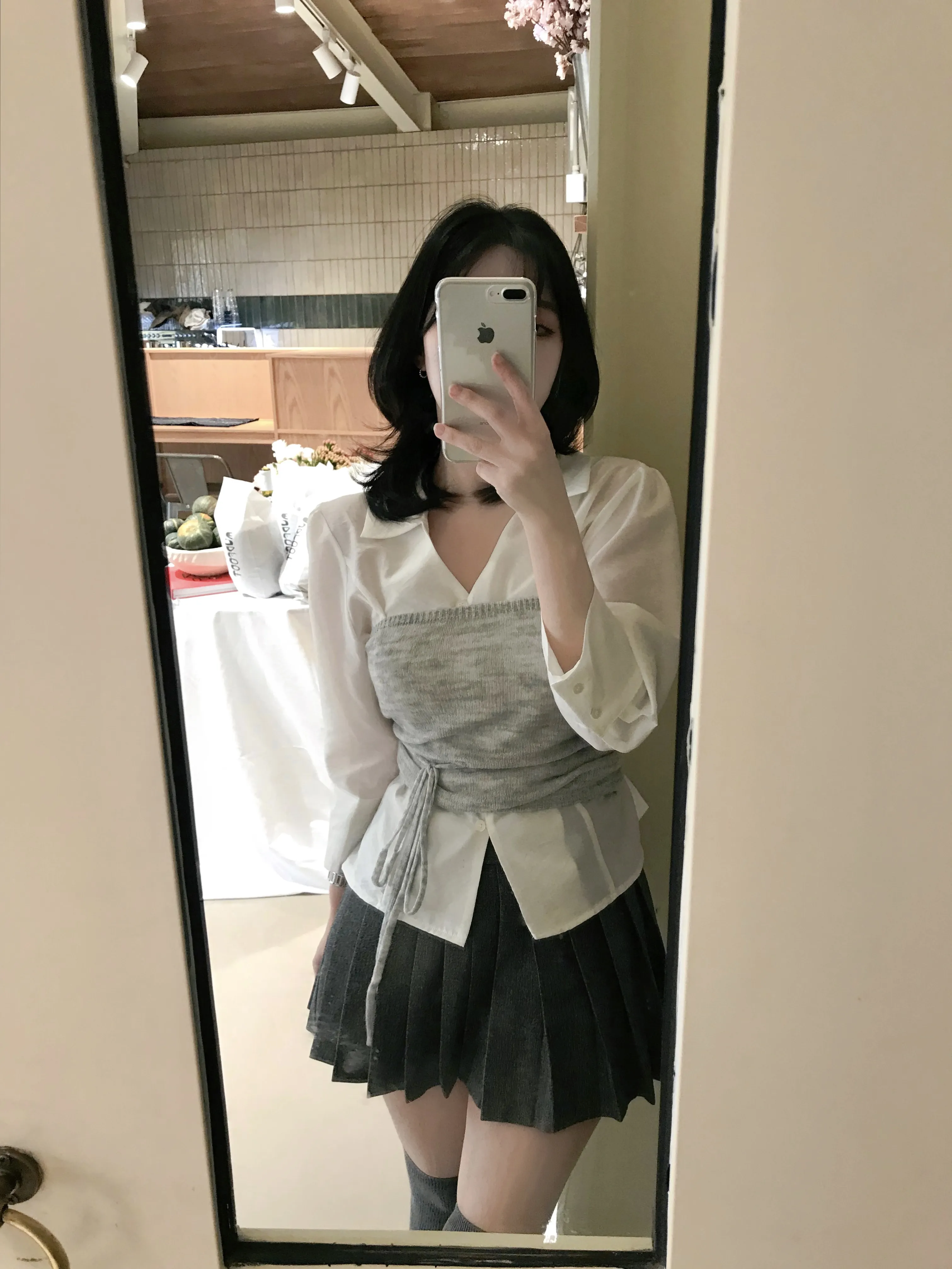 ストラップ付ニットスリムベスト | mingbelle | 詳細画像1