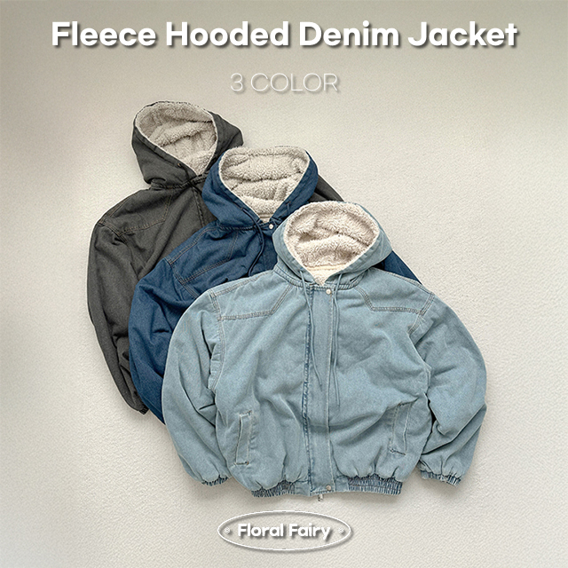 デニムボアフードルーズダブルジップジャンパー | レディース