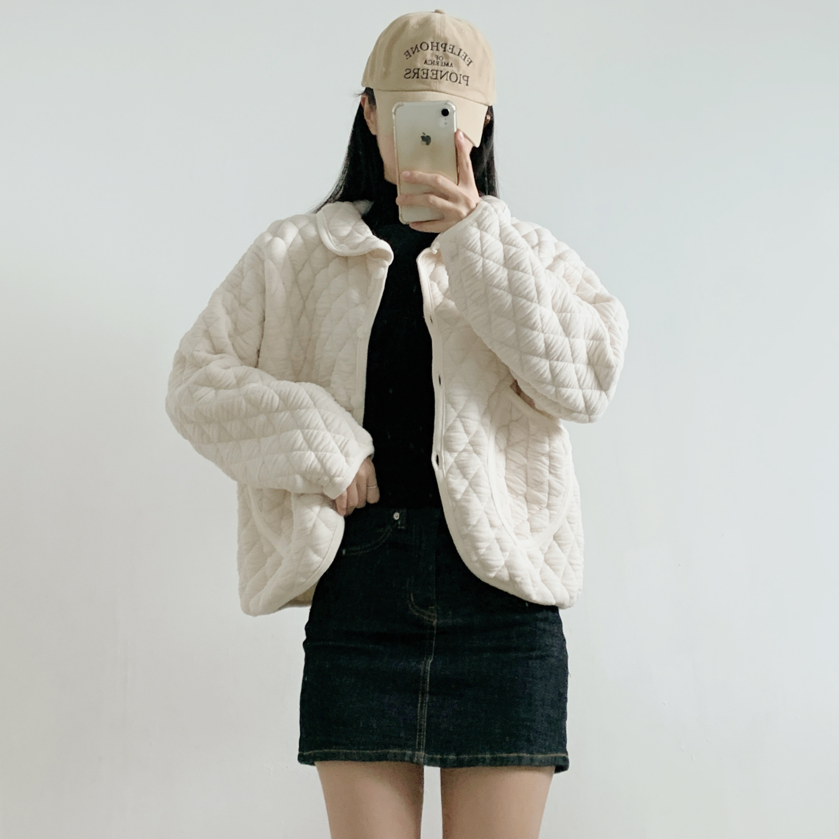 カラーポケットルーズキルティングジャンパー | 詳細画像14