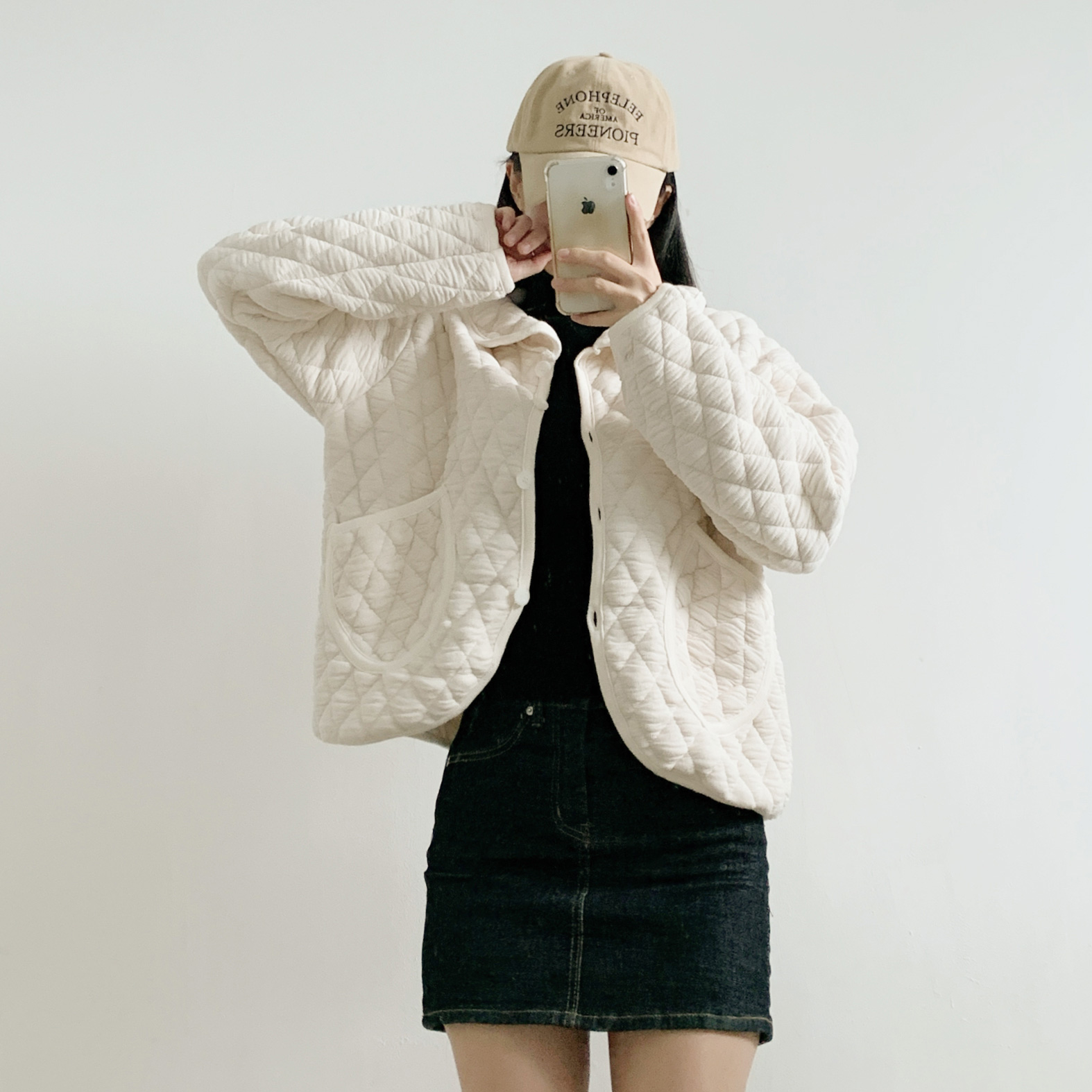 カラーポケットルーズキルティングジャンパー | 詳細画像13