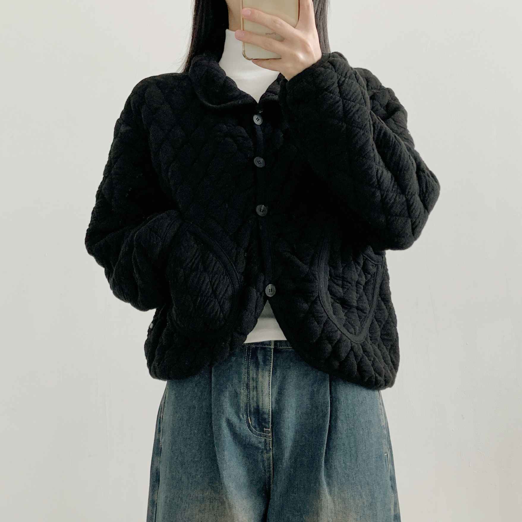 カラーポケットルーズキルティングジャンパー | 詳細画像17