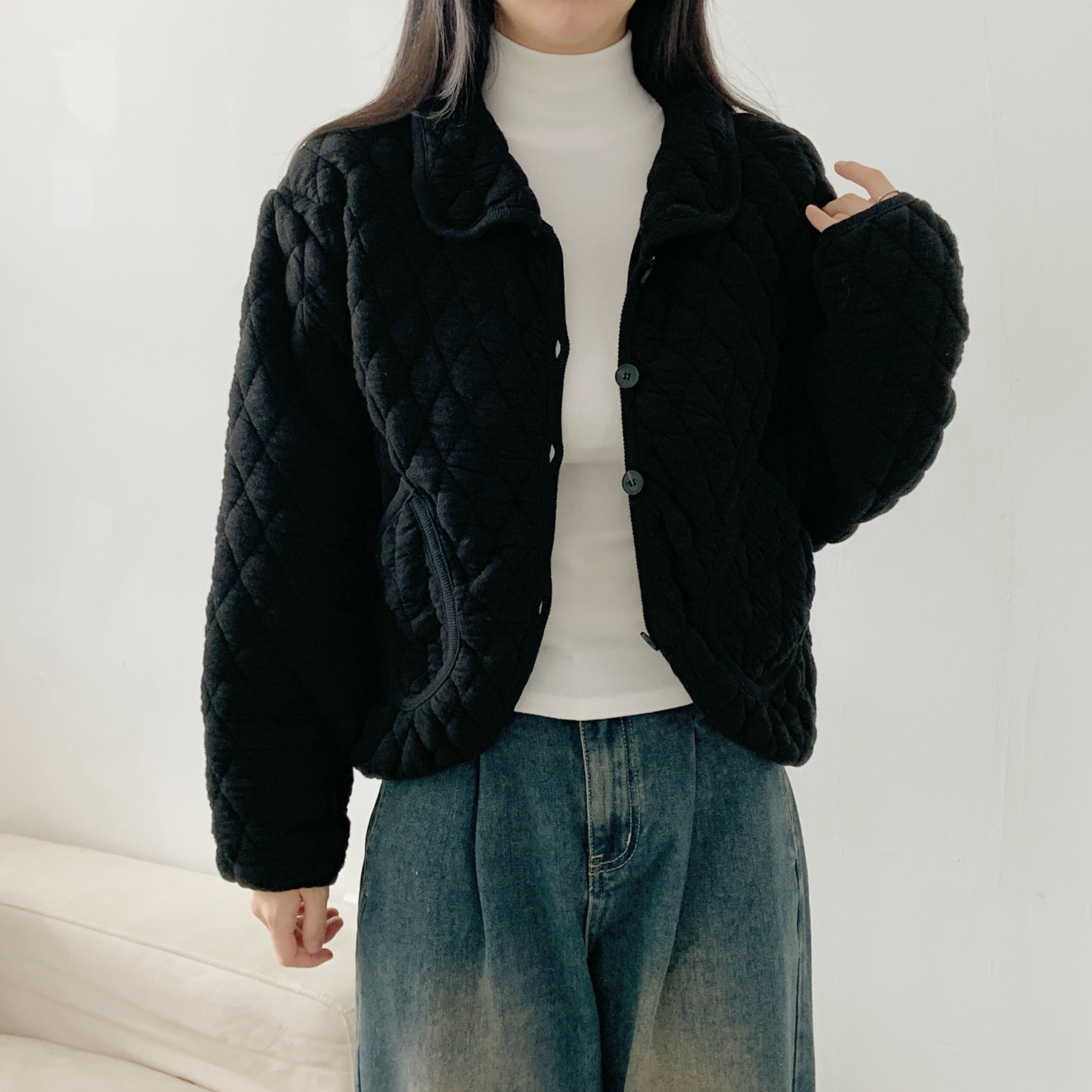 カラーポケットルーズキルティングジャンパー | 詳細画像18