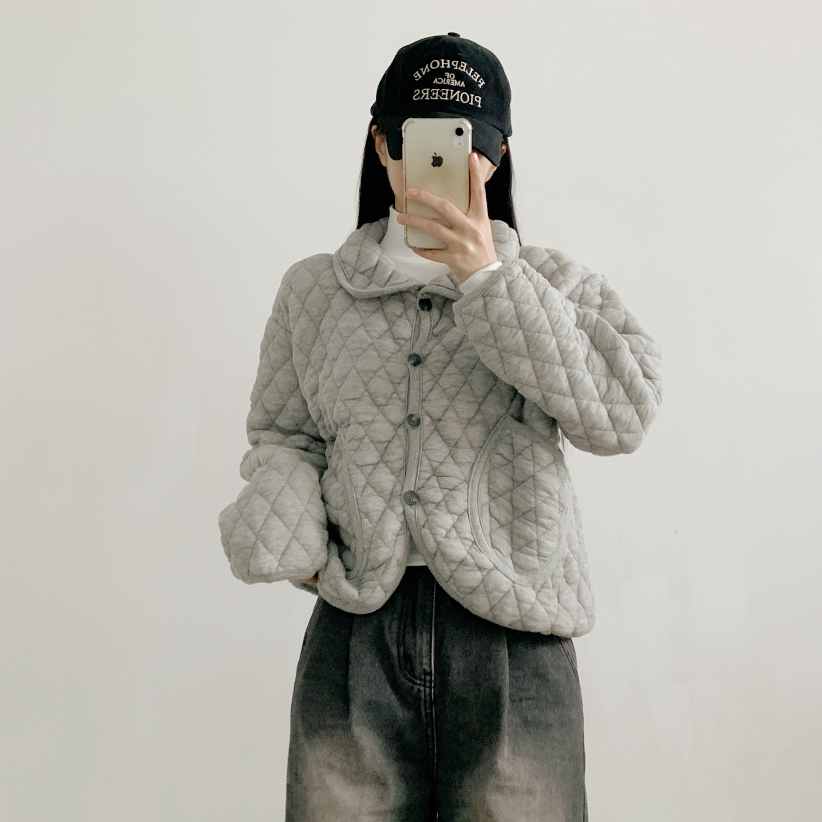 カラーポケットルーズキルティングジャンパー | 詳細画像9