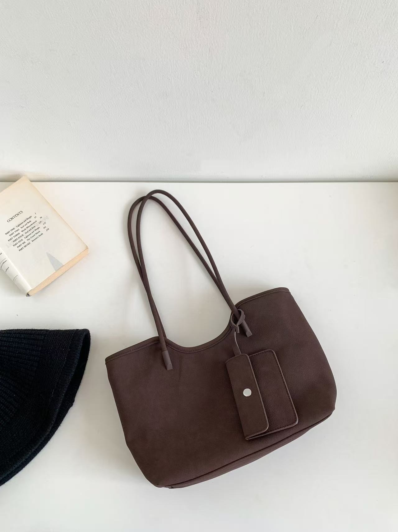 ポーチ付スエード調ベーシックショルダーバッグ | 詳細画像6