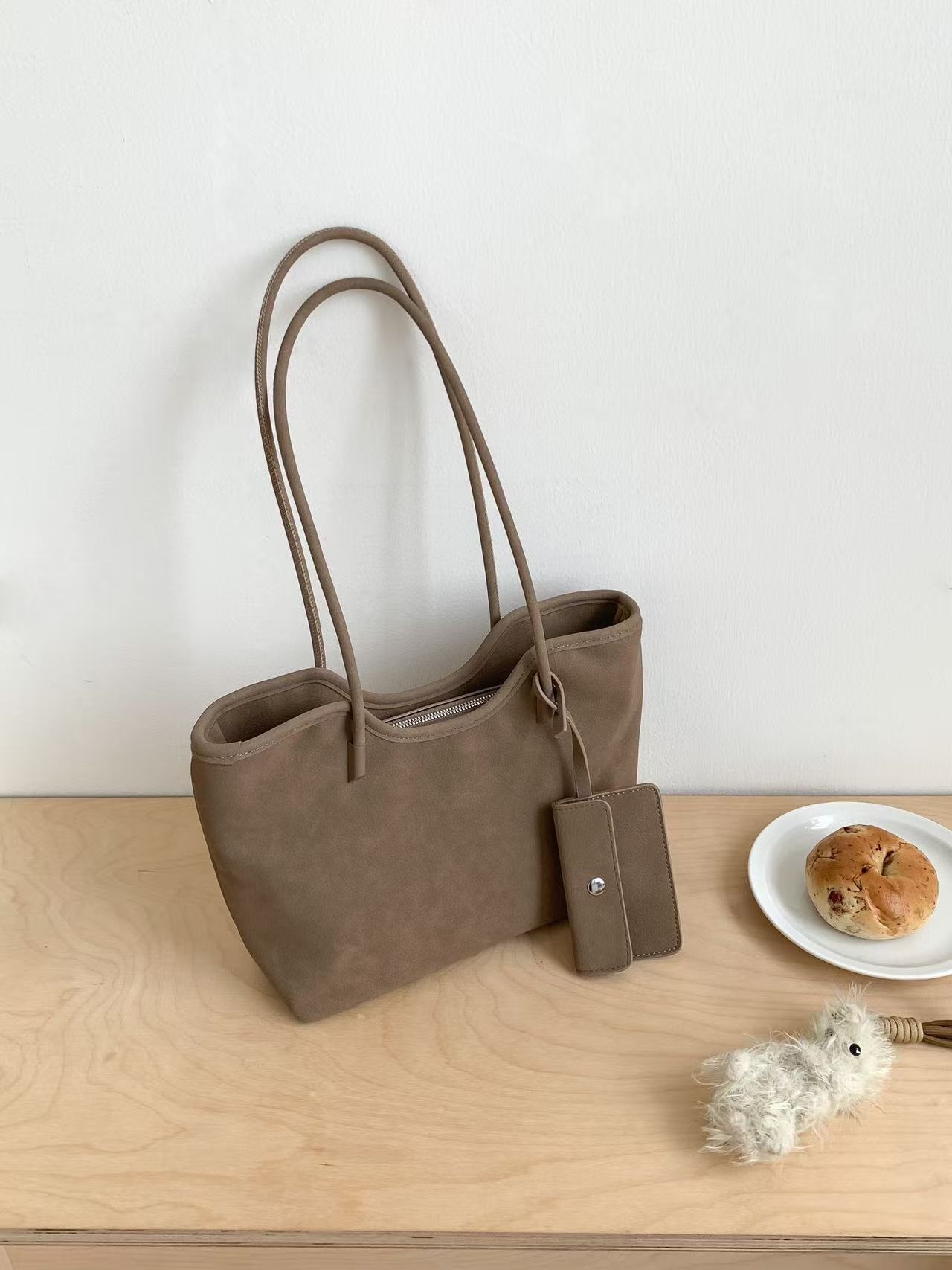 ポーチ付スエード調ベーシックショルダーバッグ | 詳細画像18