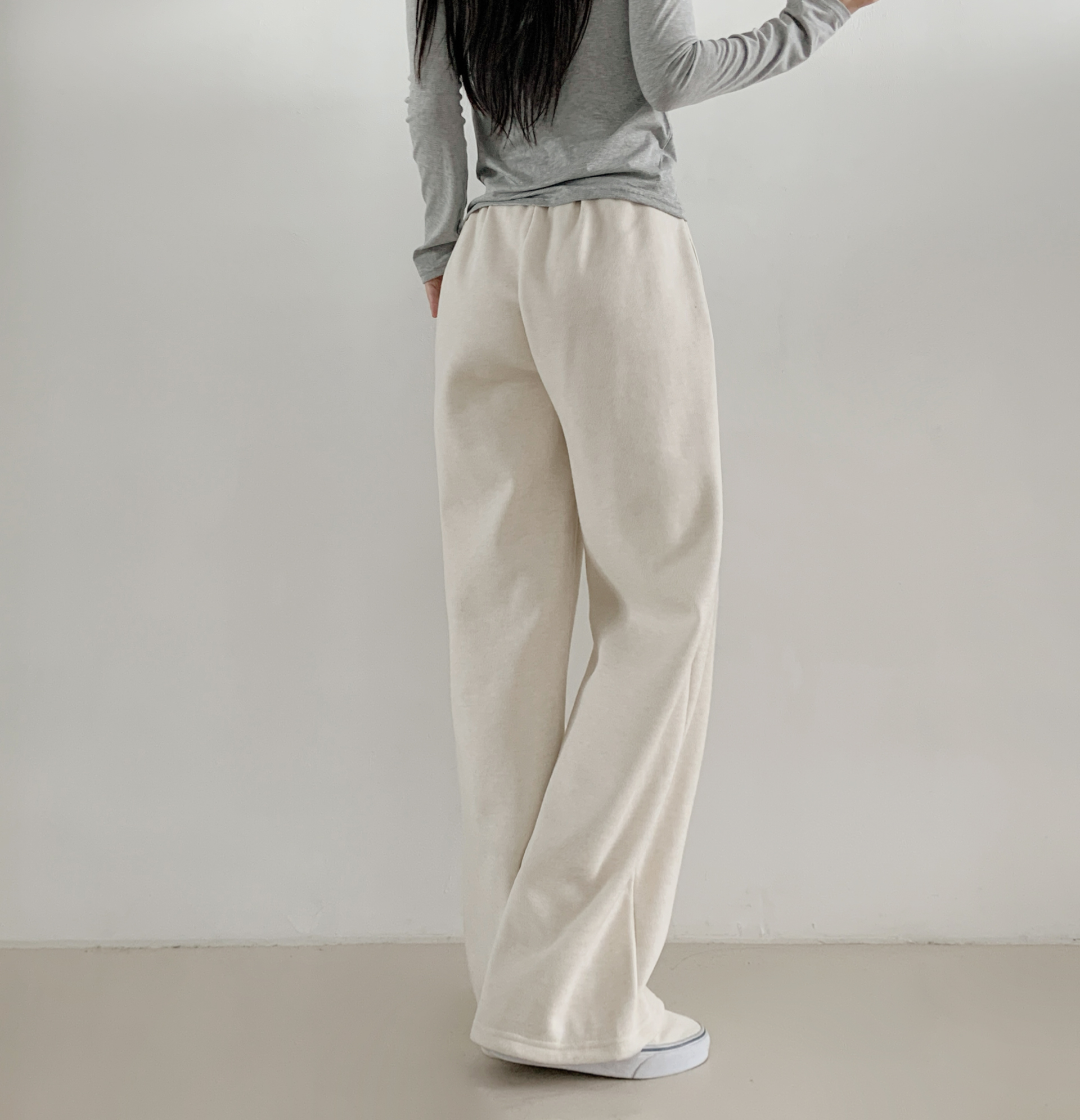 ドローストリングウエストゴムロングワイドパンツトレーニング | 詳細画像8