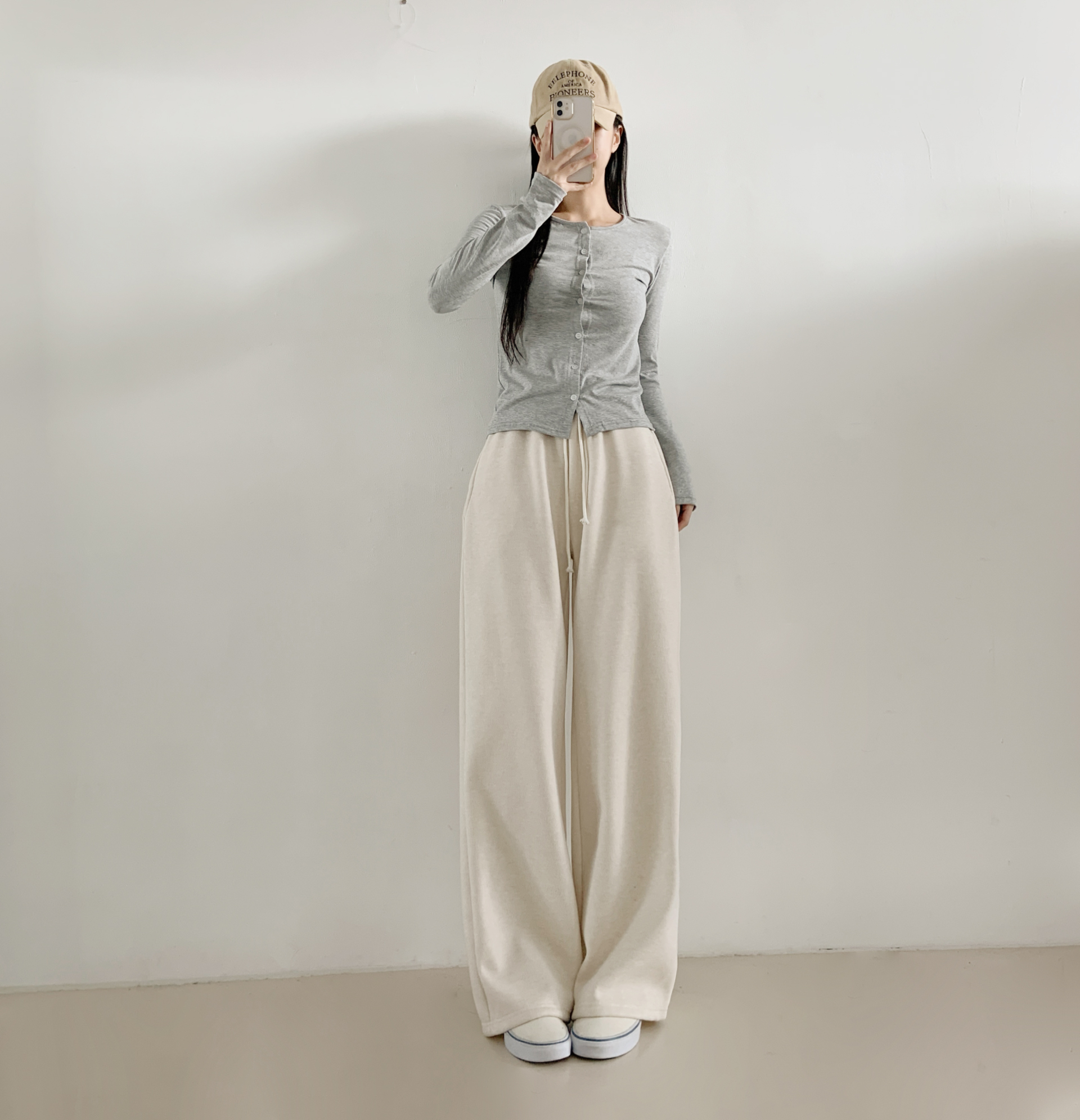 ドローストリングウエストゴムロングワイドパンツトレーニング | 詳細画像6