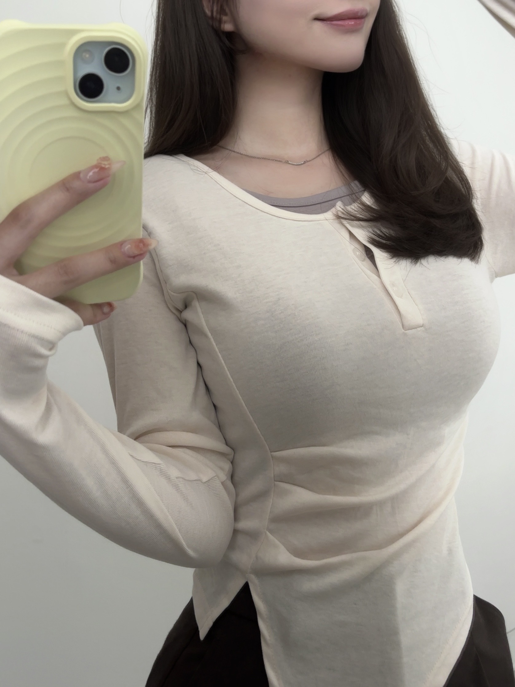 レイヤード風サイドスリットロンT | 詳細画像9