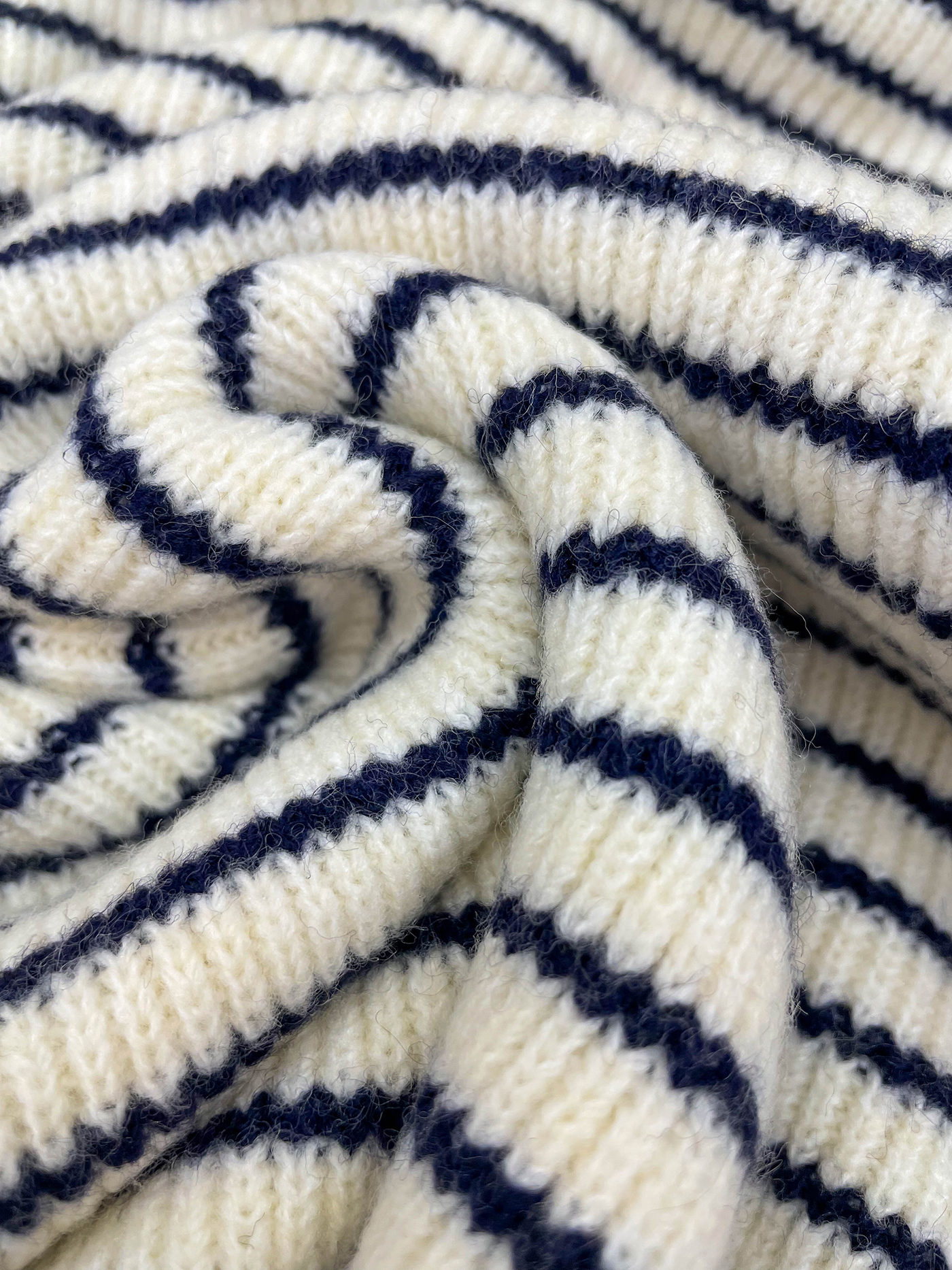 ウール混フードボーダーニット | 詳細画像5