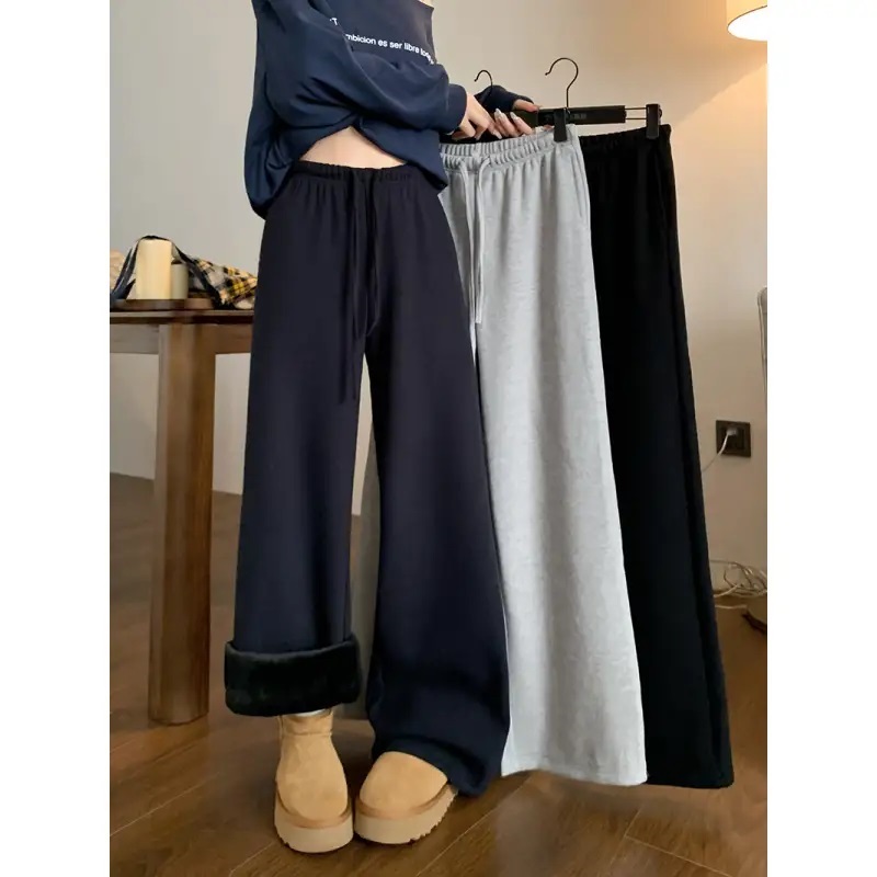 ファー裏地ウエストゴムワイドFWパンツ | 詳細画像3