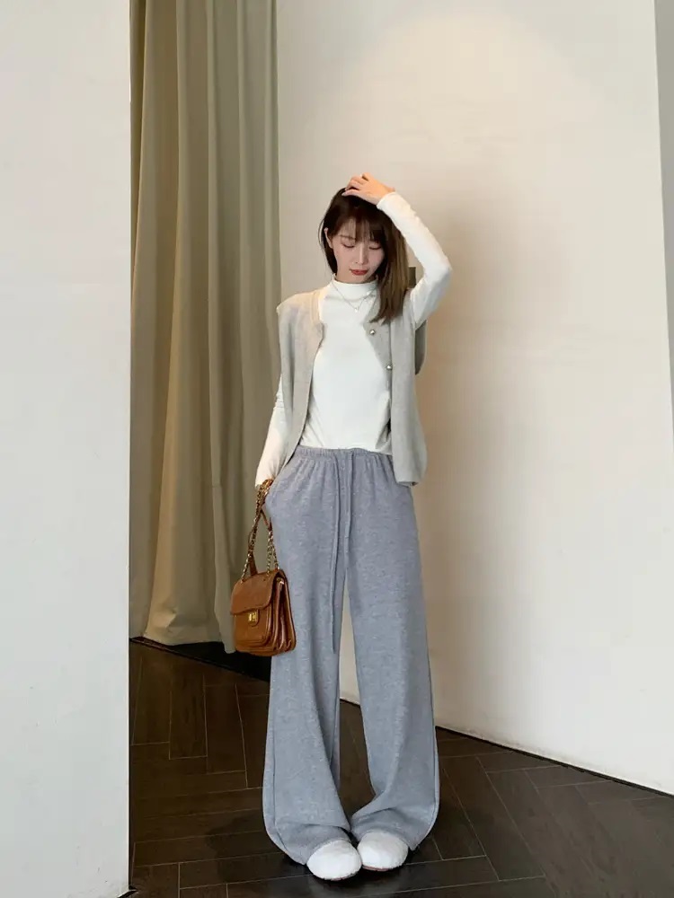 ファー裏地ウエストゴムワイドFWパンツ | 詳細画像8