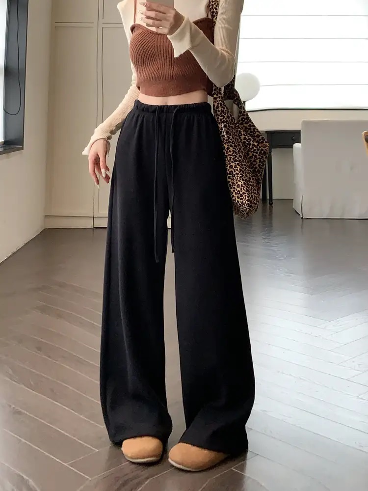 ファー裏地ウエストゴムワイドFWパンツ | 詳細画像11