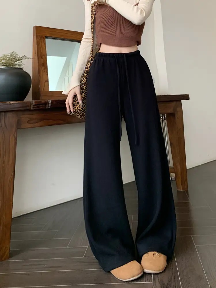 ファー裏地ウエストゴムワイドFWパンツ | 詳細画像13