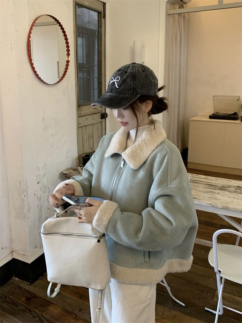 スエード調カラージャンパー | 詳細画像3