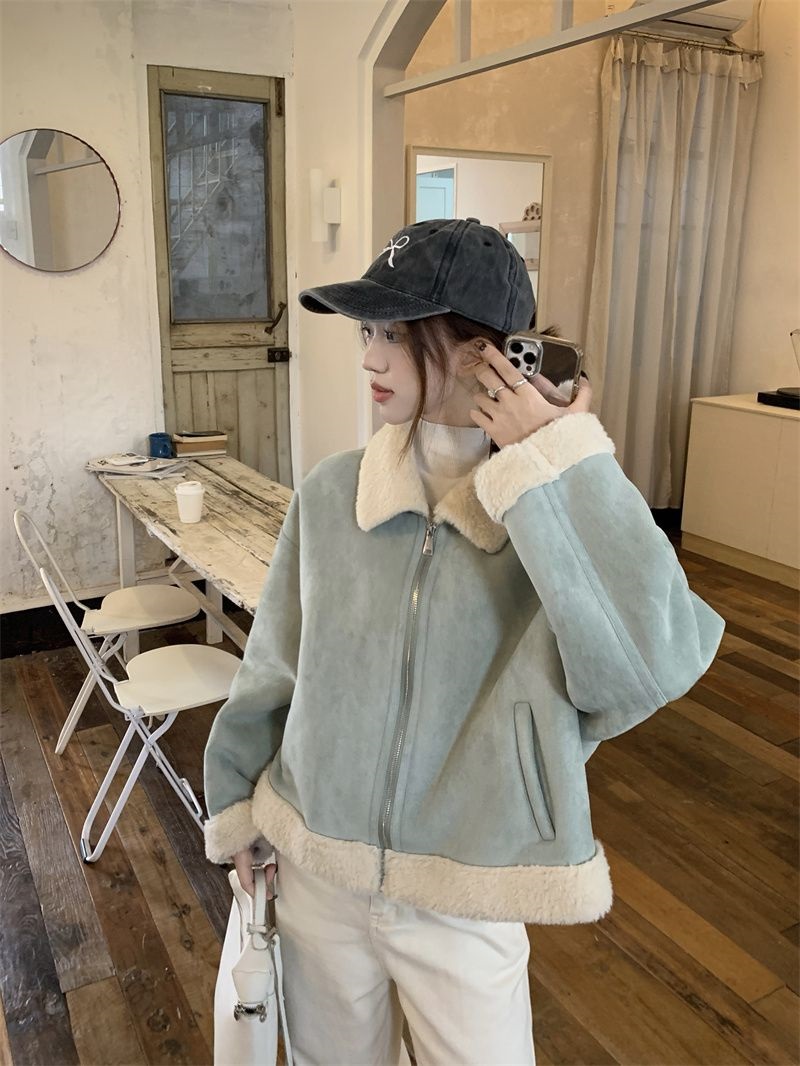 スエード調カラージャンパー | 詳細画像7