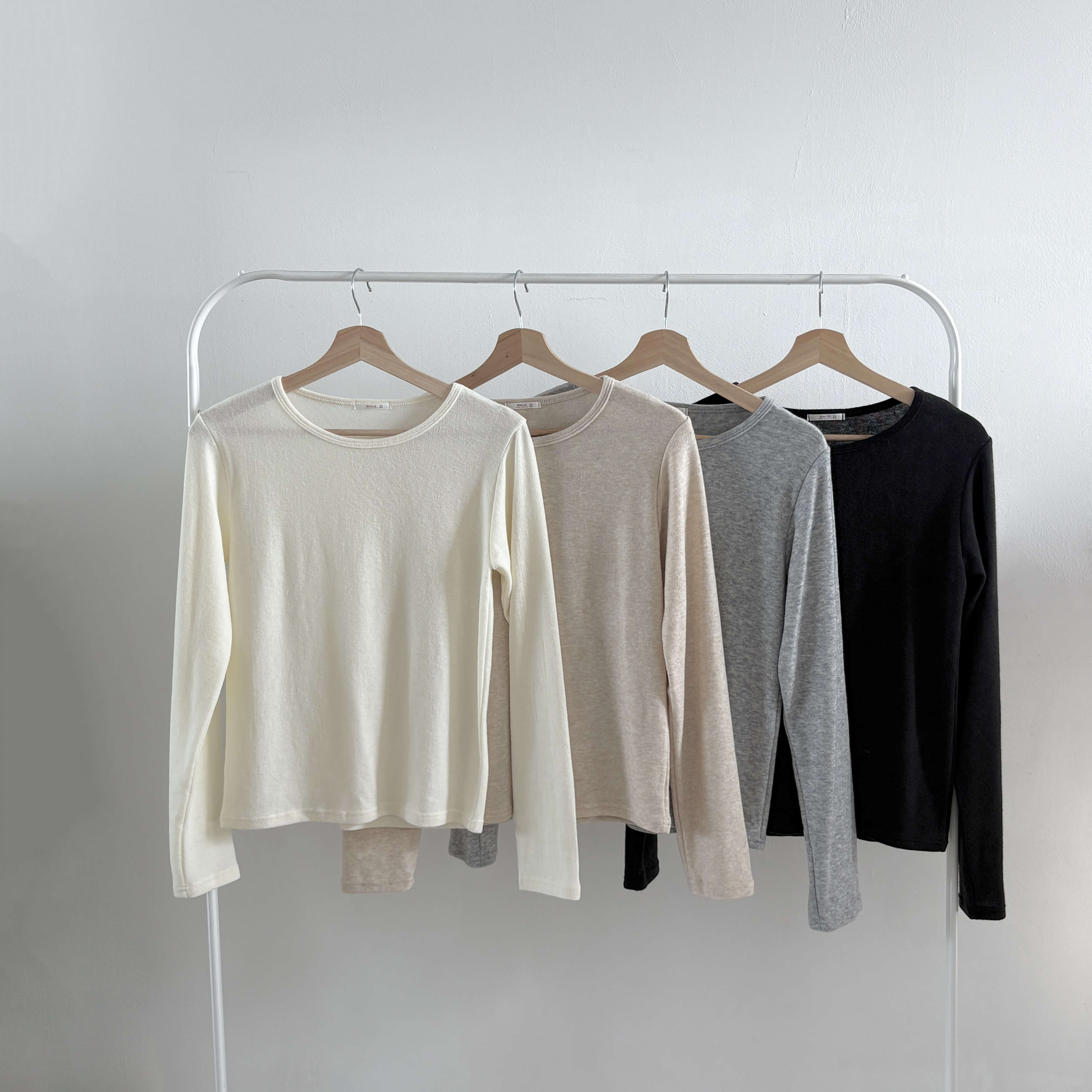 ソフトウール混アンゴラ混ラウンドネックスリム長袖Tシャツ | 詳細画像20