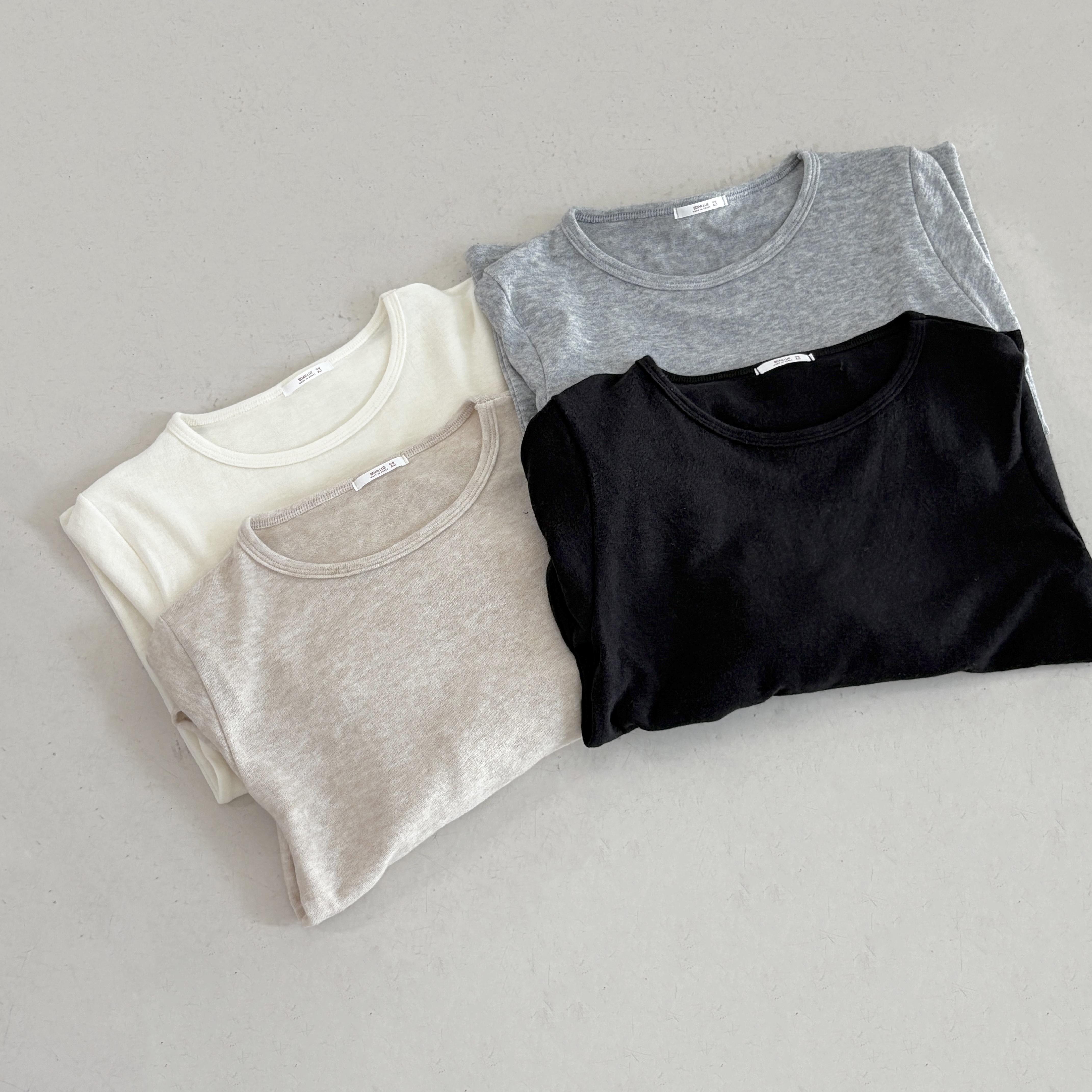 ソフトウール混アンゴラ混ラウンドネックスリム長袖Tシャツ | 詳細画像19