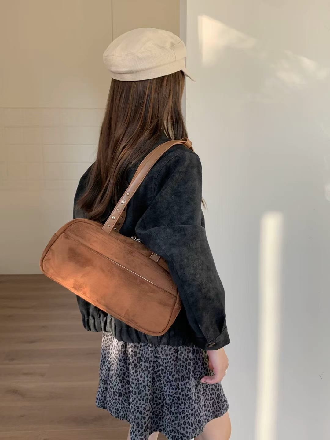 スエード調ジップアップトートバッグ | 詳細画像6