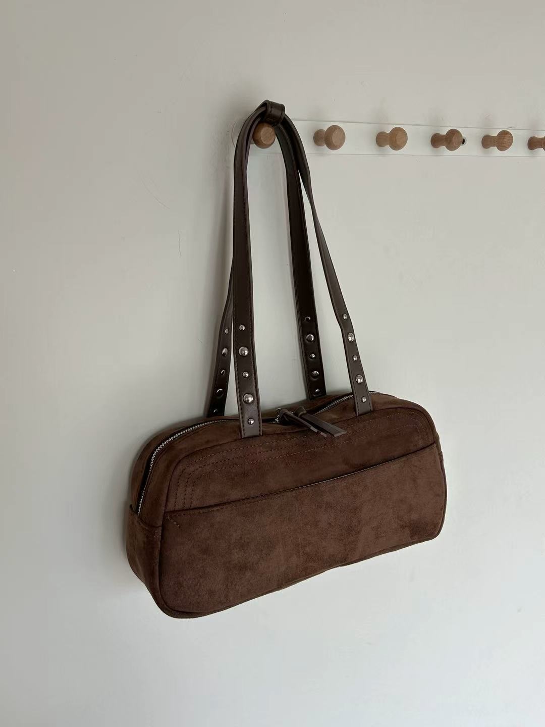 スエード調ジップアップトートバッグ | 詳細画像13