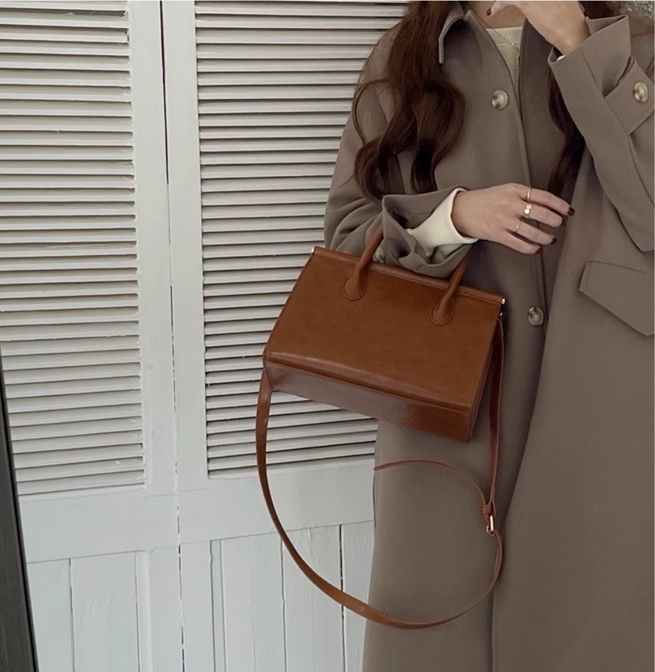 レザー調カラーショルダーバッグ | 詳細画像6