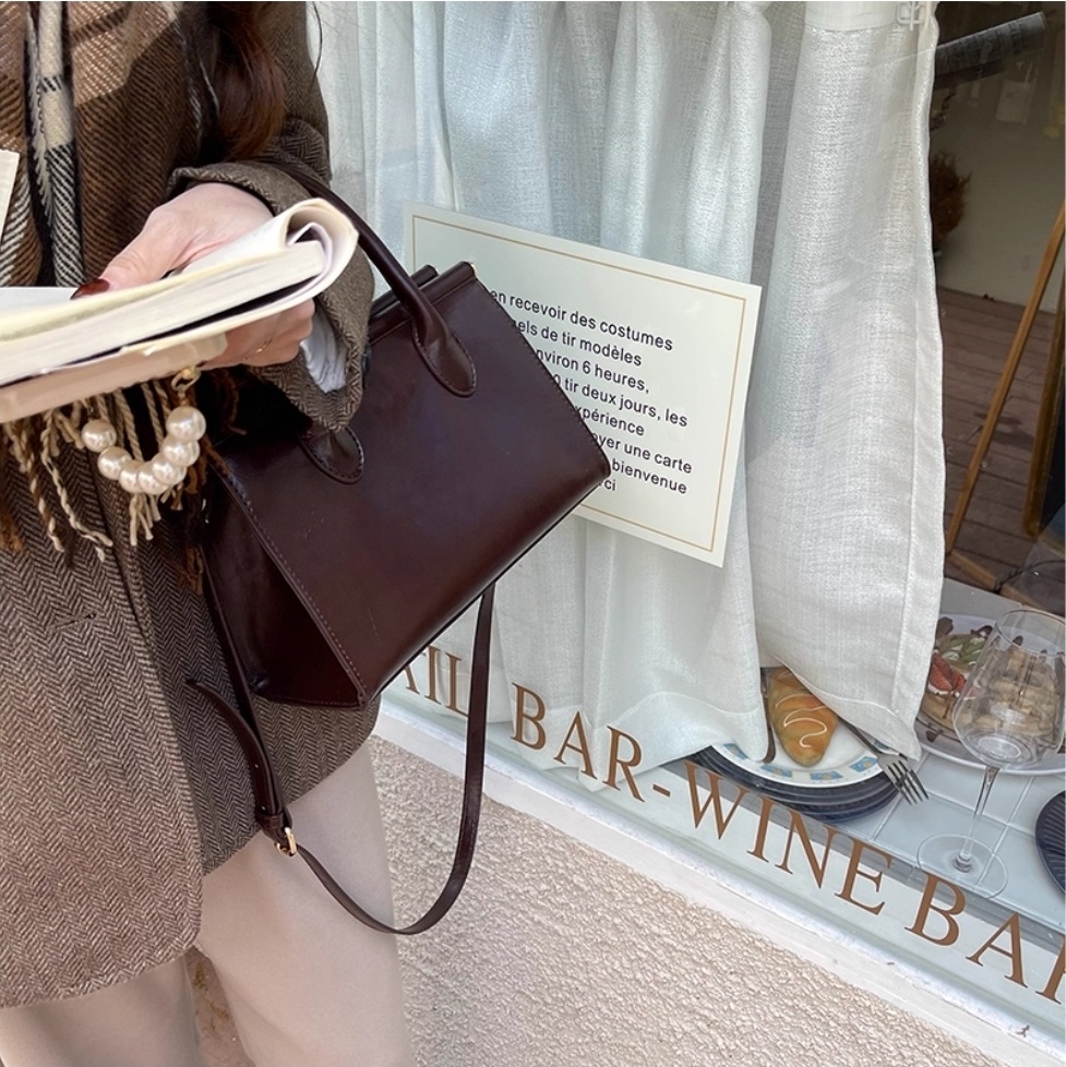 レザー調カラーショルダーバッグ | 詳細画像7