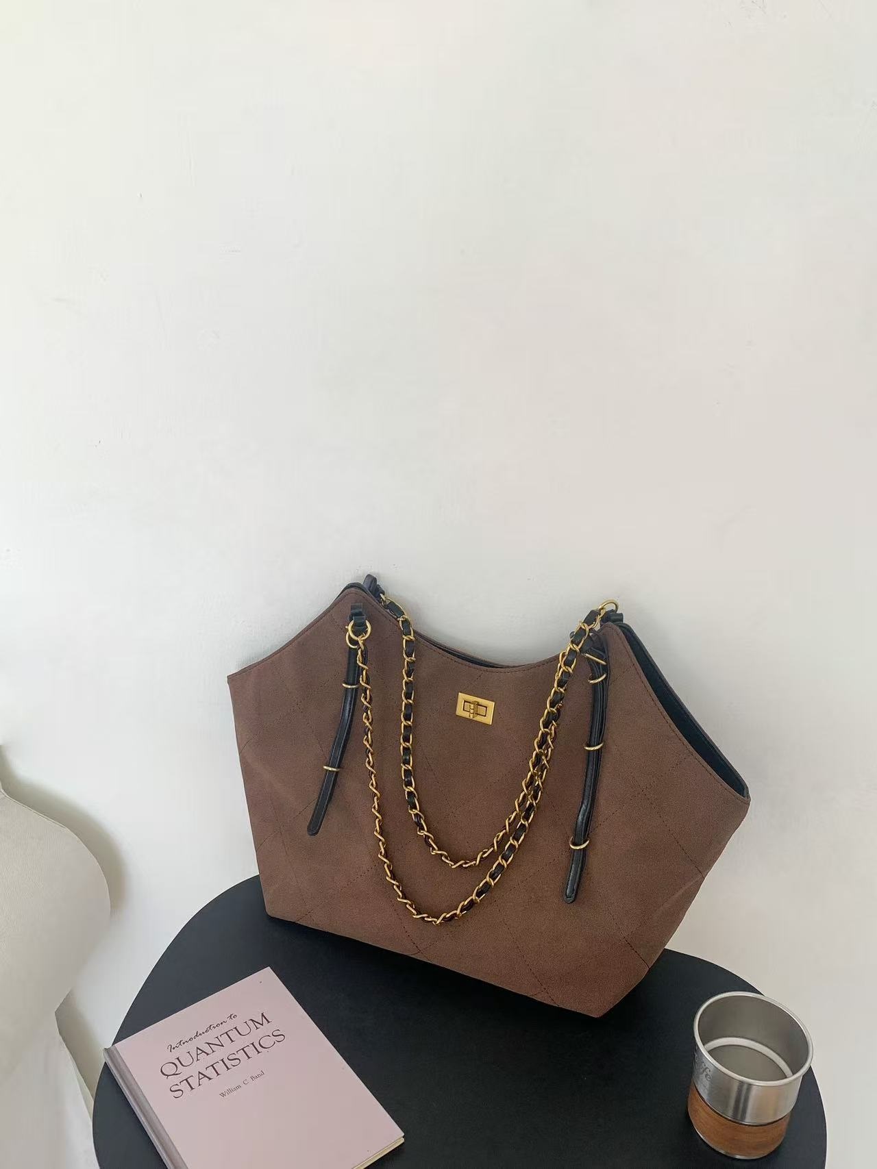 レザー調リボンチェーントートバッグ | 詳細画像16