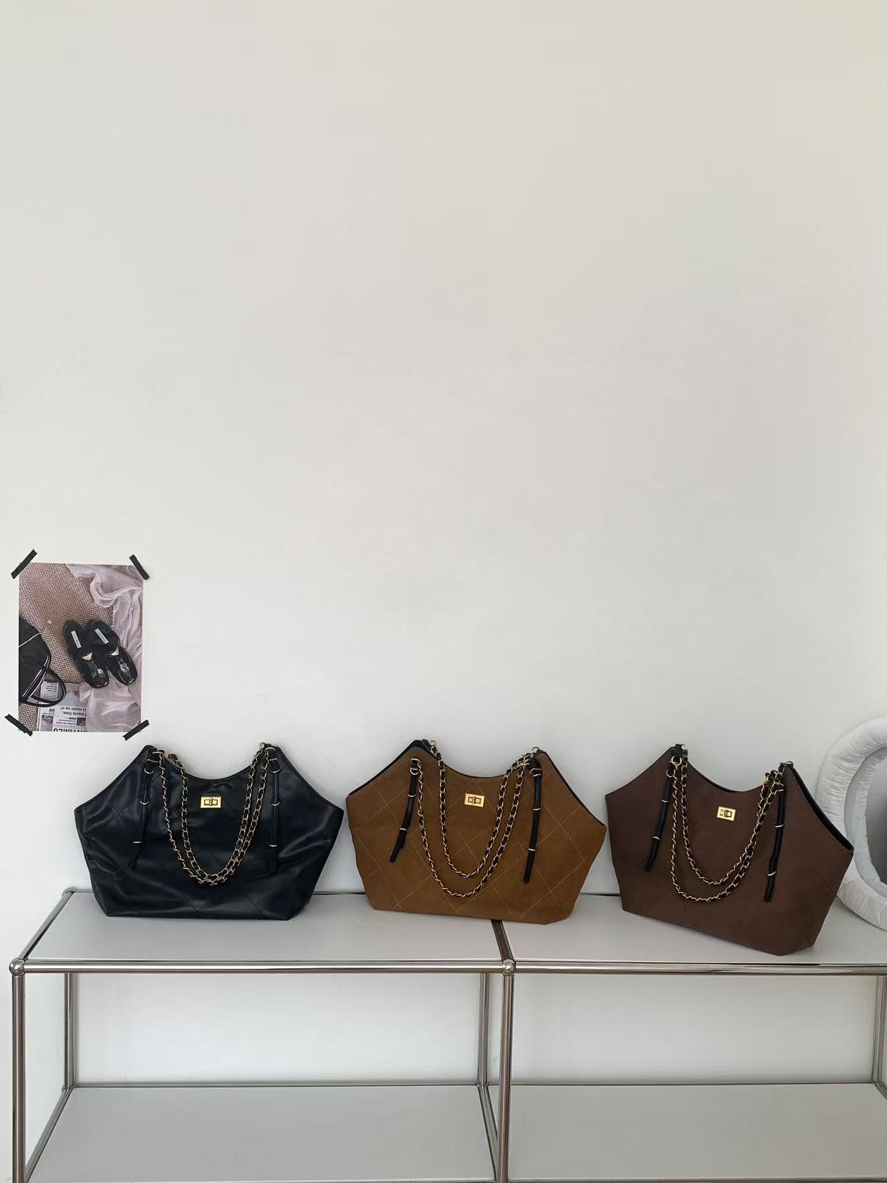 レザー調リボンチェーントートバッグ | 詳細画像20