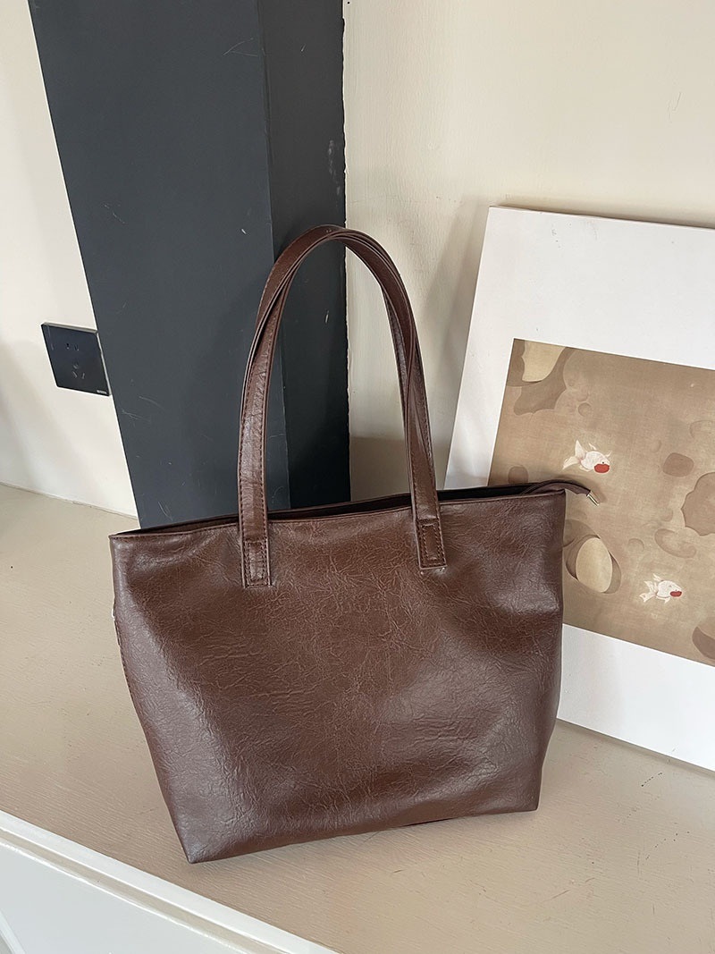 レザー調ビッグトートバッグ | 詳細画像7